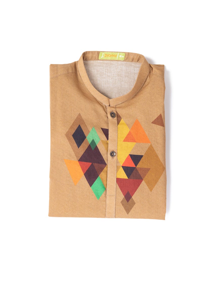 GOLD COTTON KAMEEZ SHALWAR | JJIKS-S-90462
