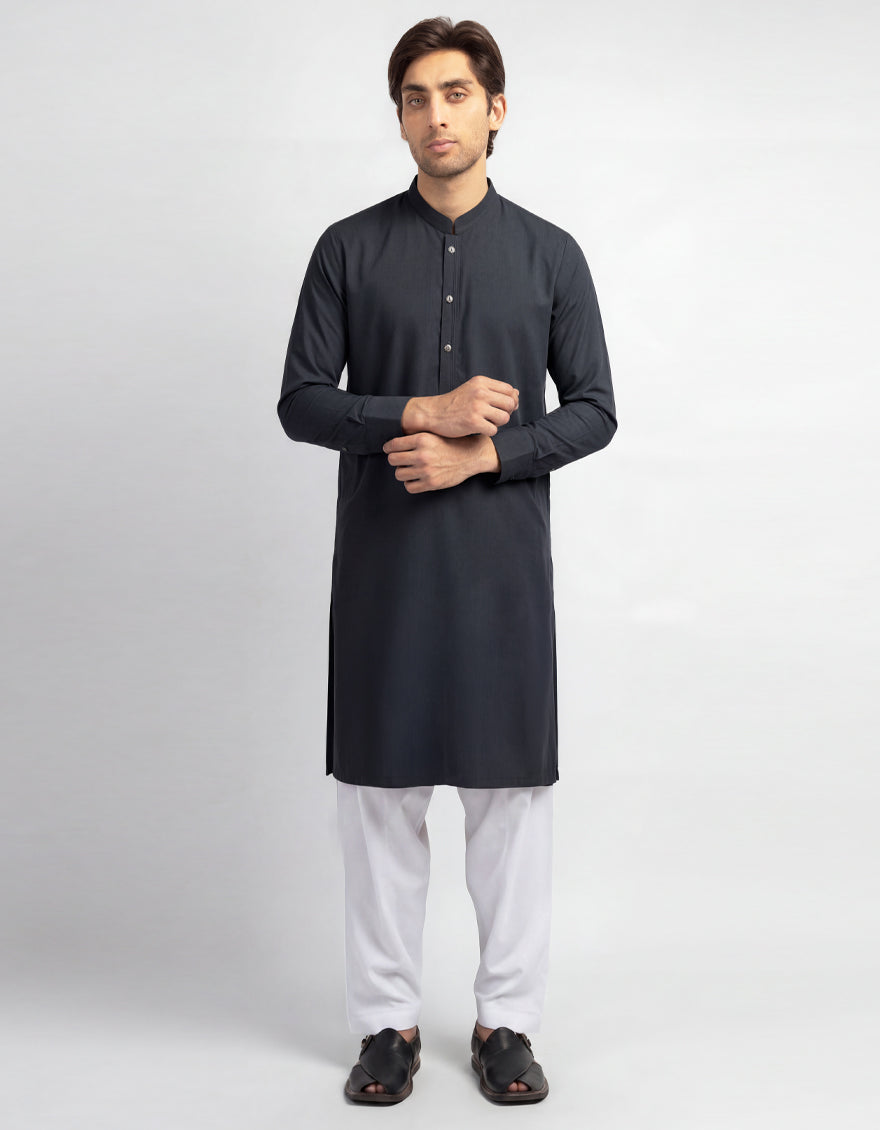 GREY CASUAL KURTA
