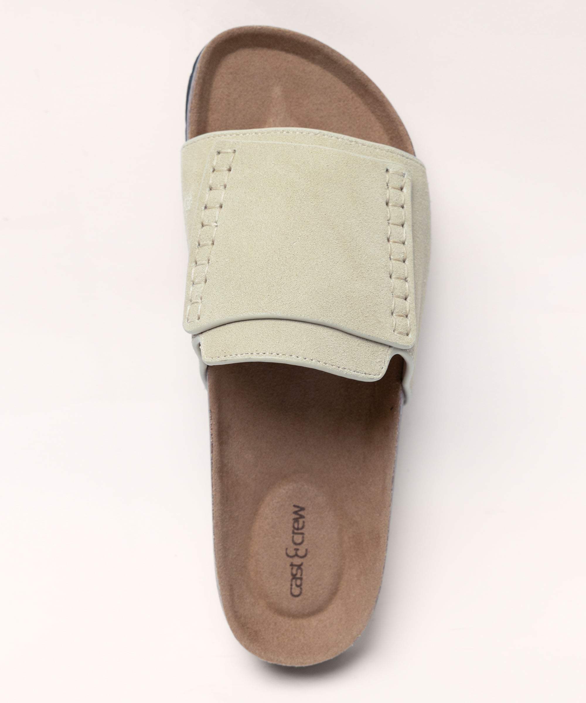 Beige Plain Slides