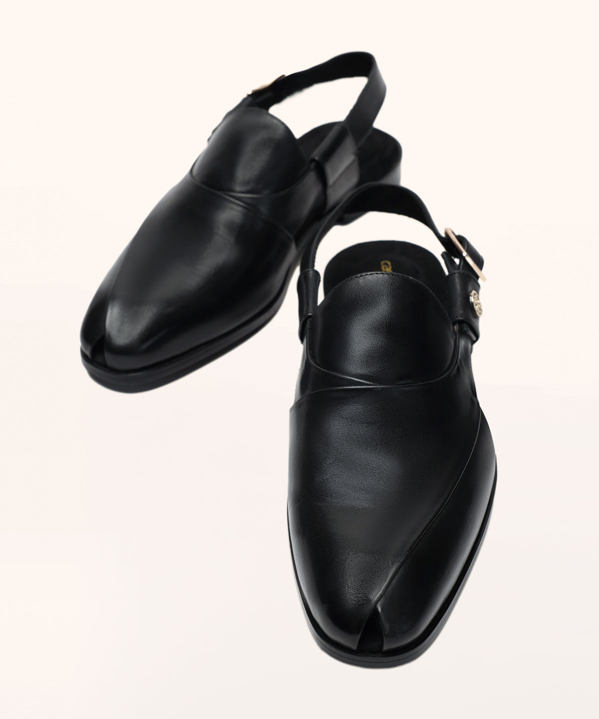 Black Leather Sandals