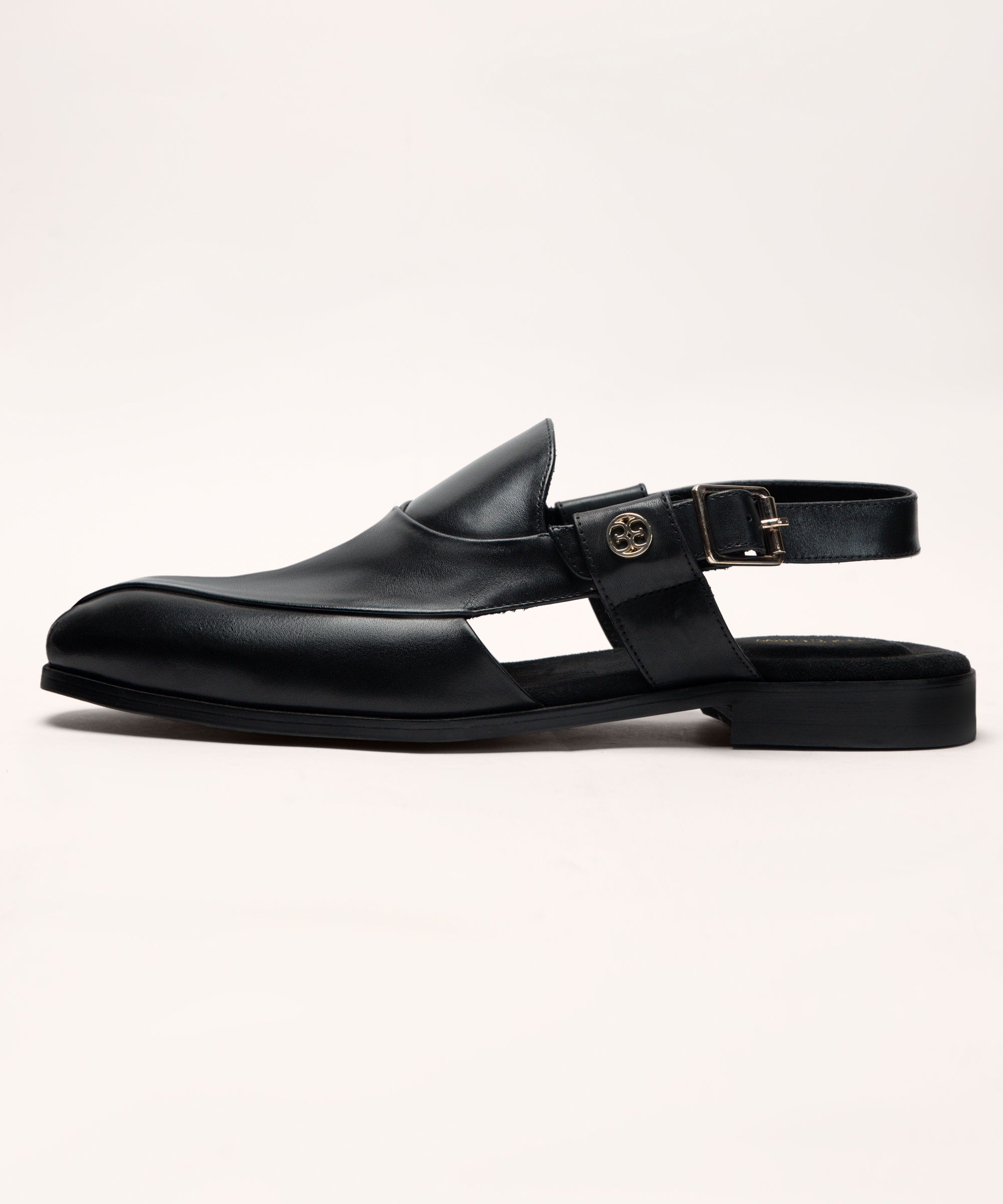 Black Leather Sandals