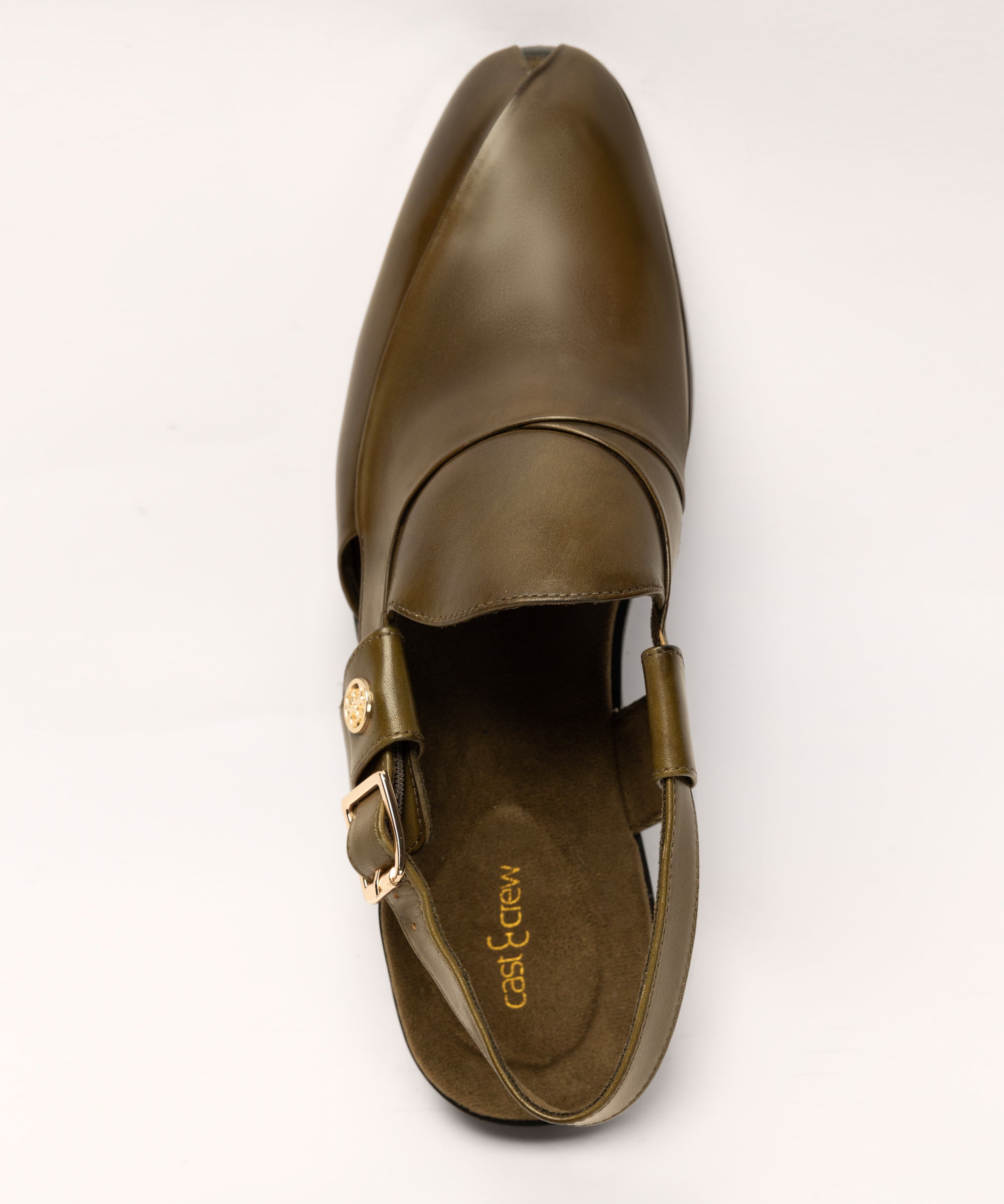 Olive Leather Sandals