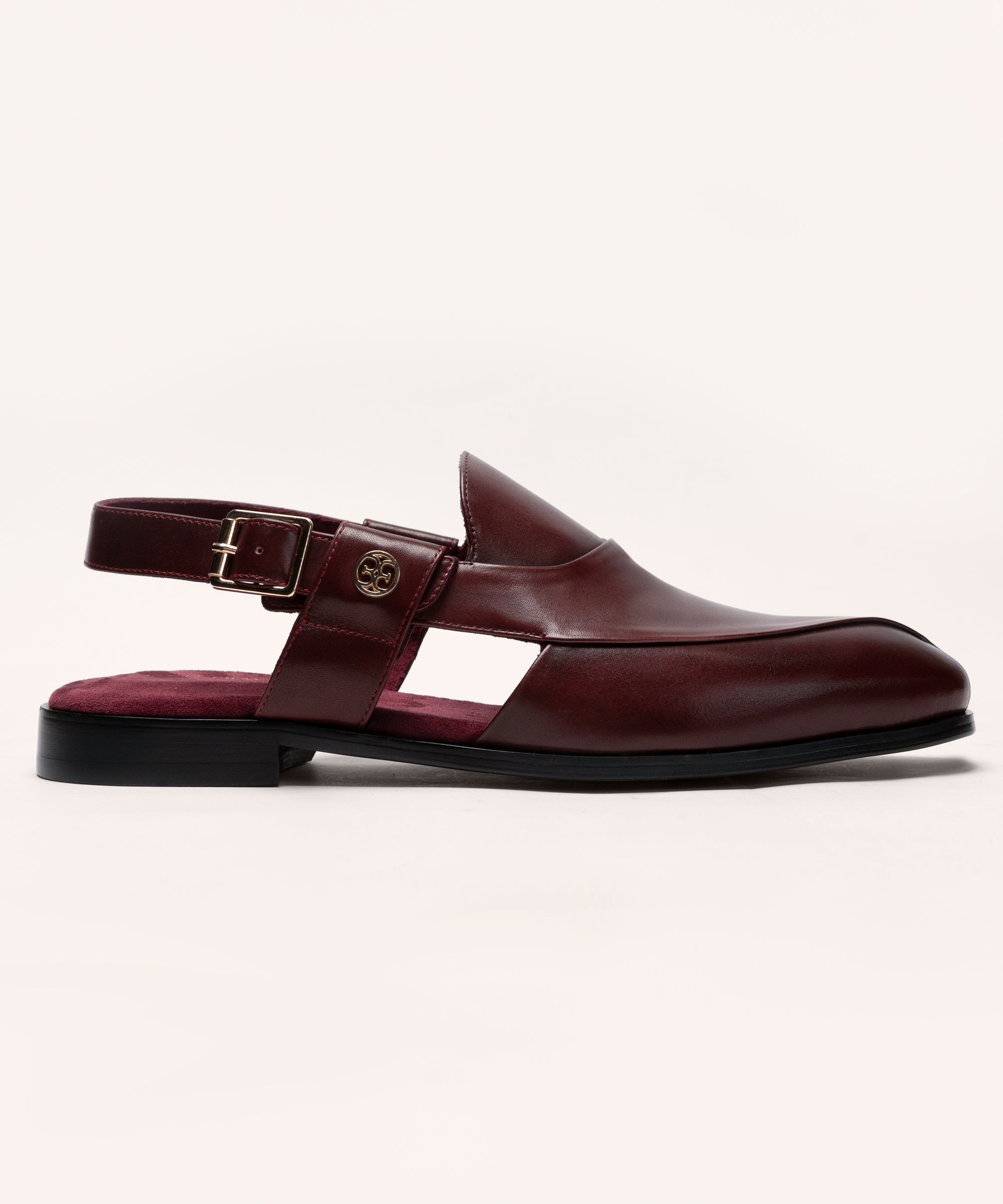 Cherry Leather Sandals