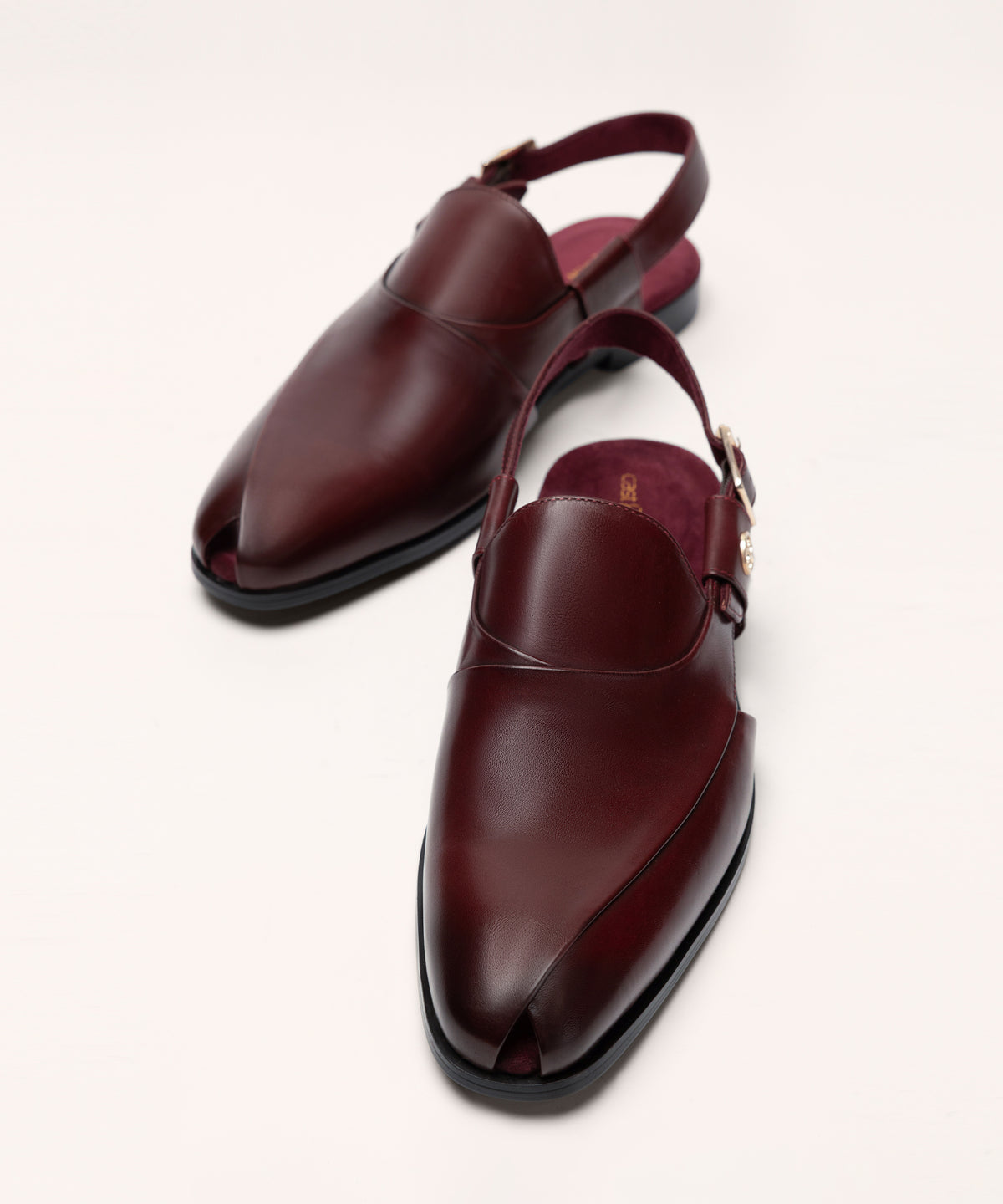 Cherry Leather Sandals