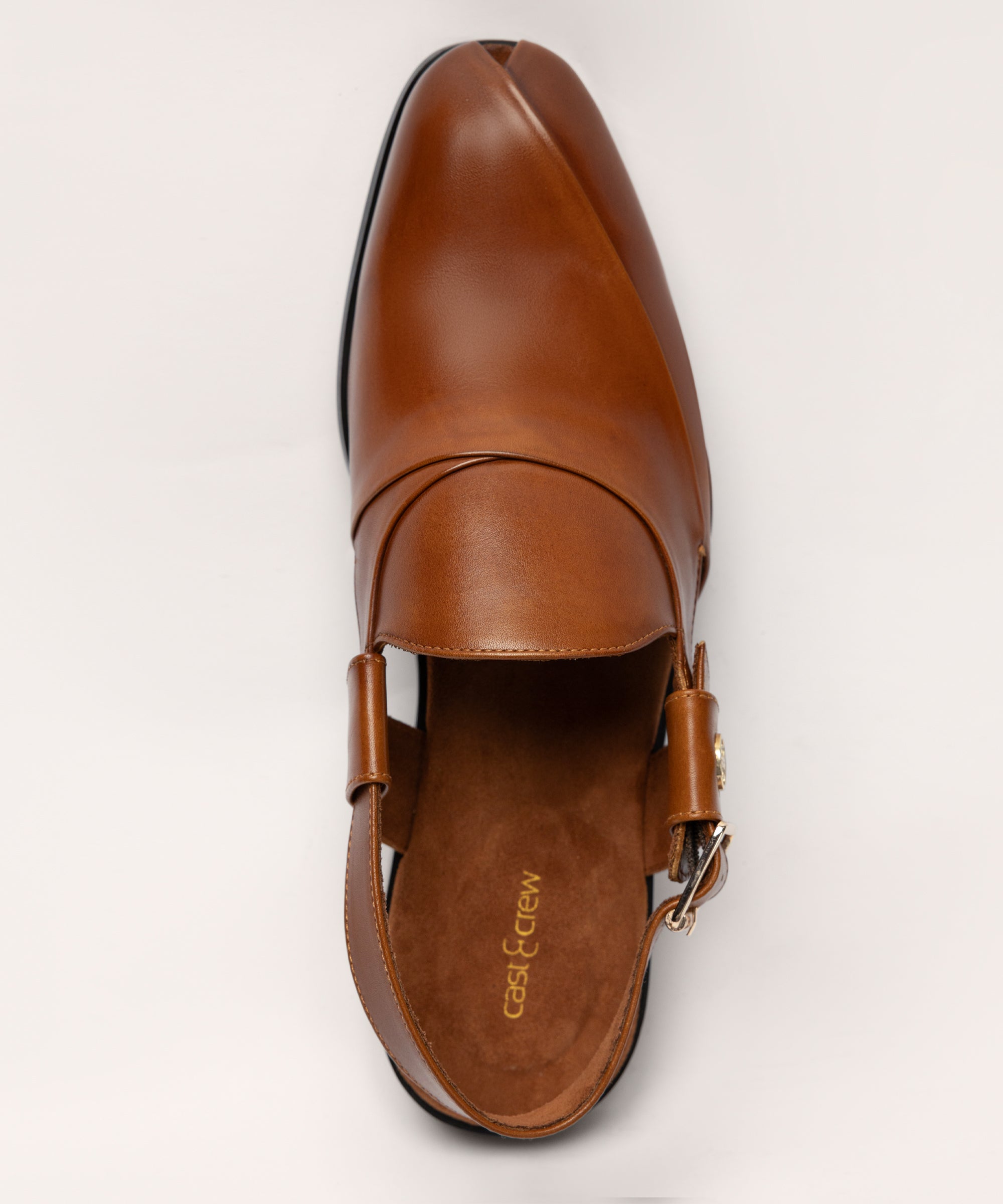Tan Brown Leather Sandals