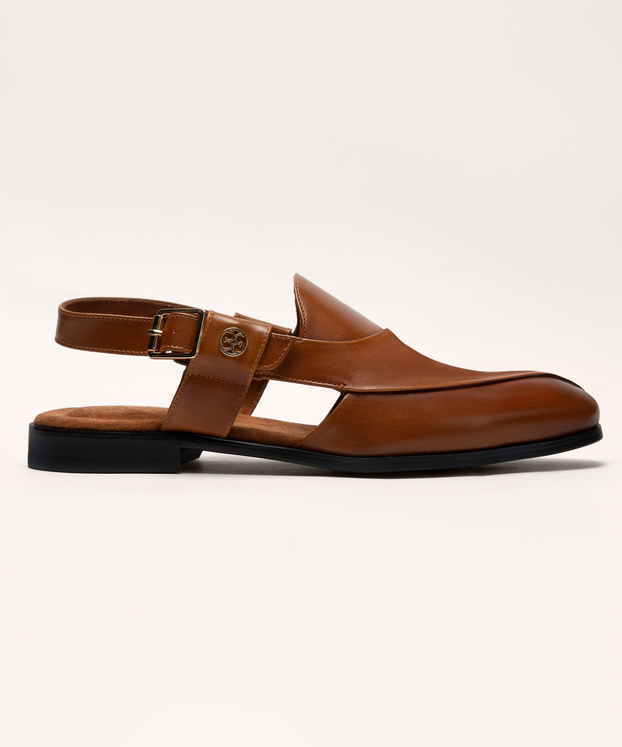 Tan Brown Leather Sandals