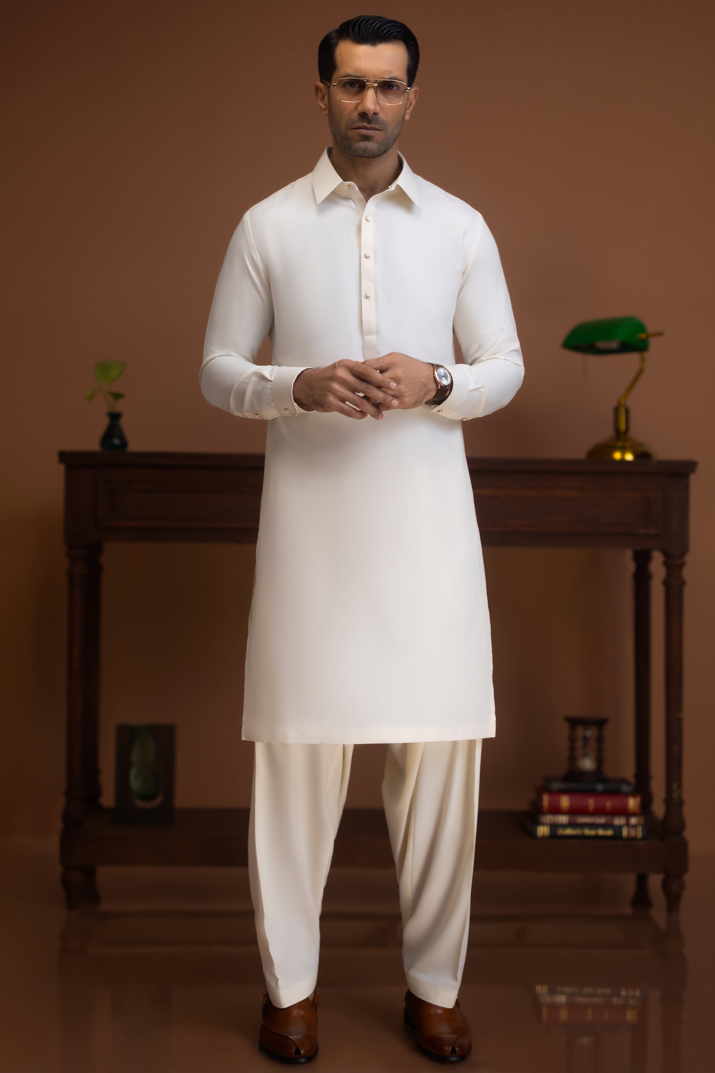 AZUSA-CREAM EXCLUSIVE KAMEEZ SHALWAR
