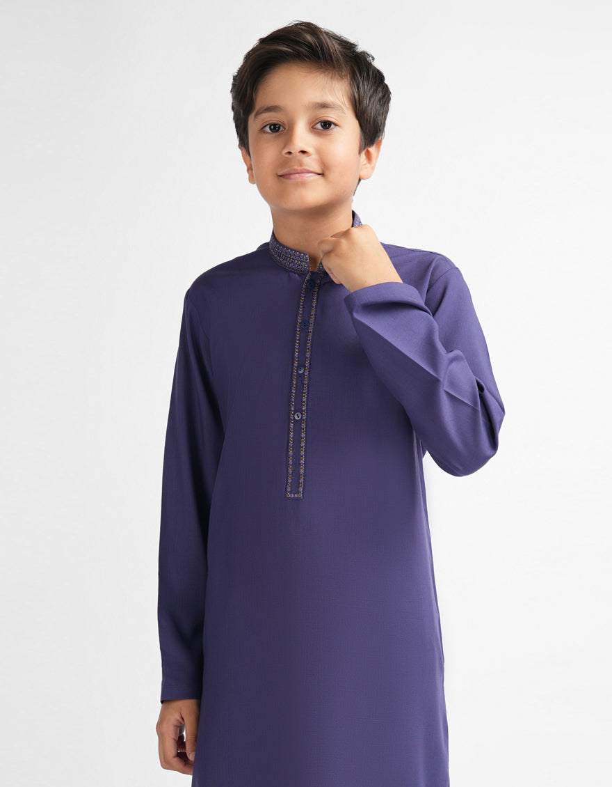 DARK BLUE SEMI-FORMAL KURTA TROUSERS