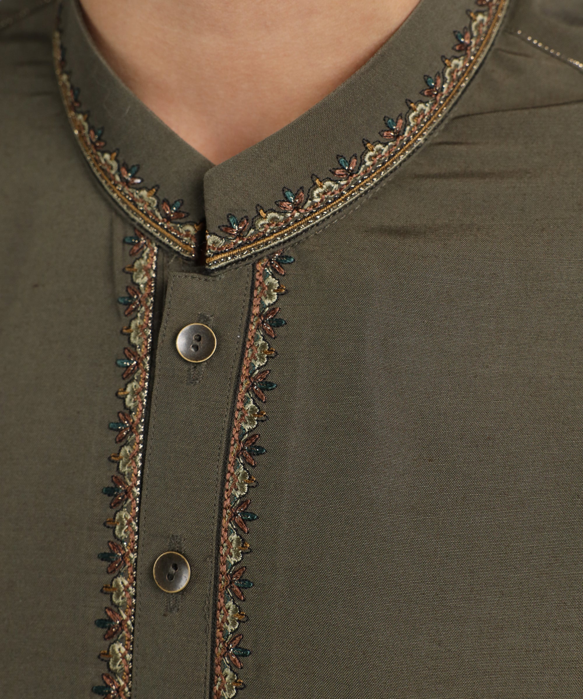 DEEP GREEN SEMI-FORMAL KURTA TROUSERS