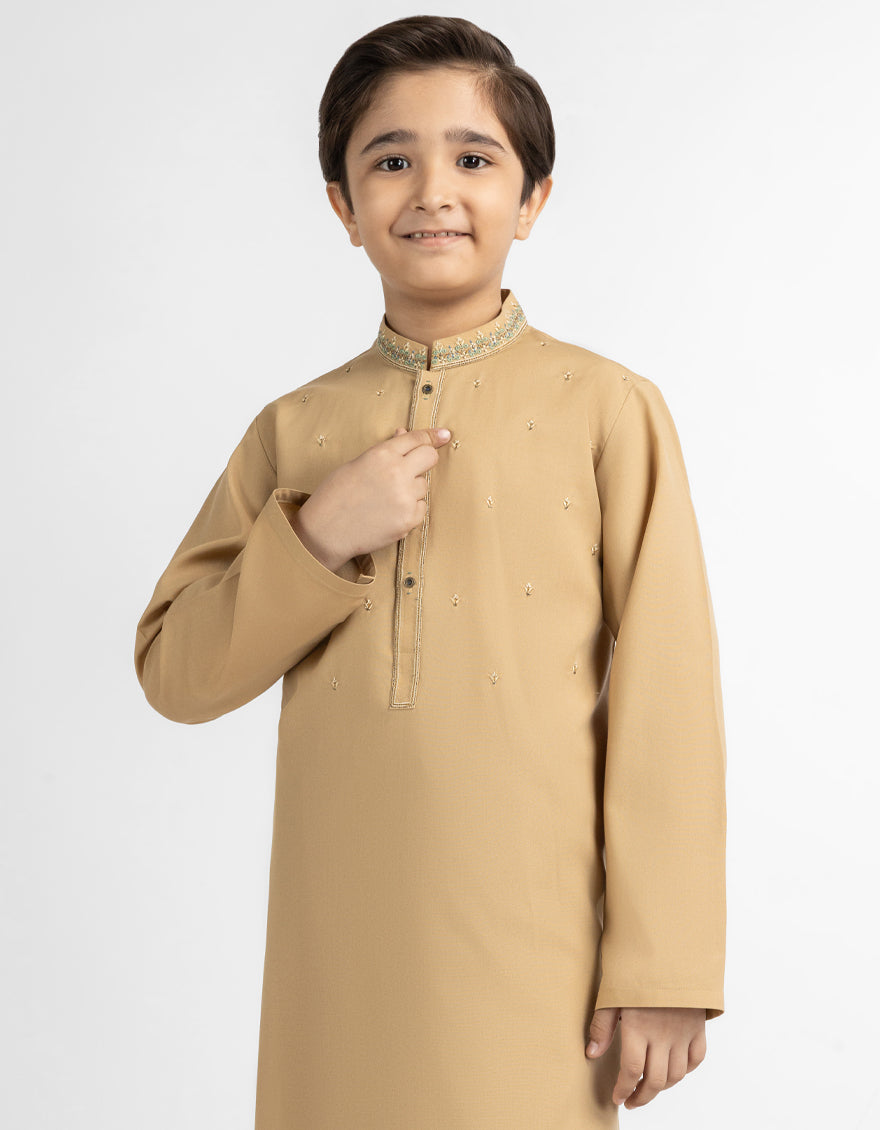 GOLDEN CASUAL KURTA TROUSERS