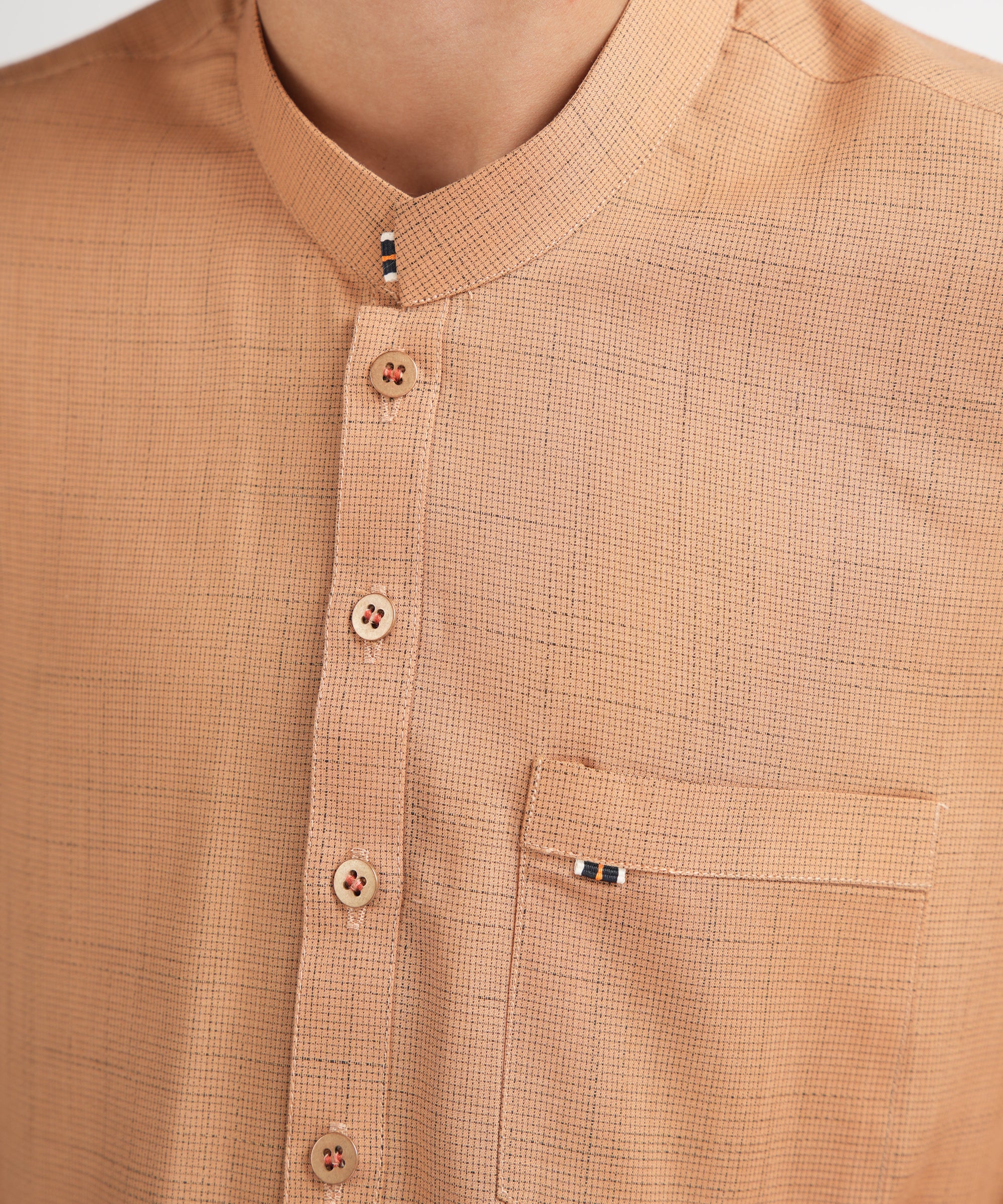PEACH CASUAL KURTA TROUSERS