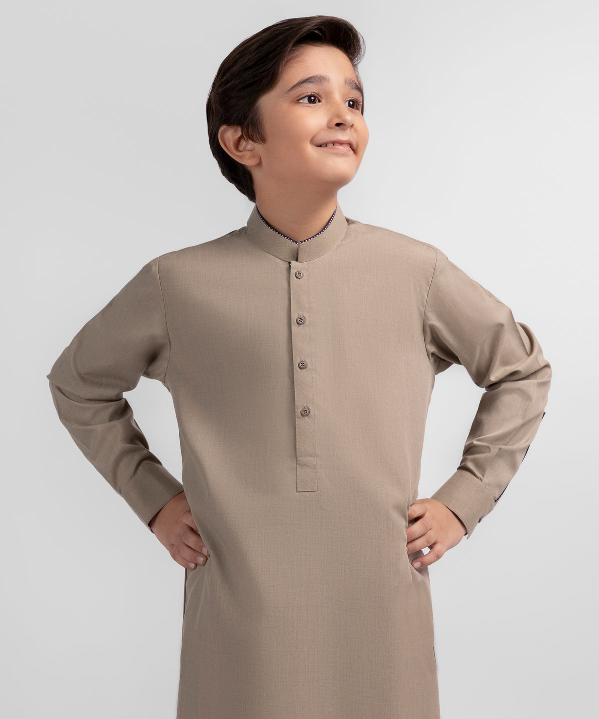 Beige Casual Kurta Trouser