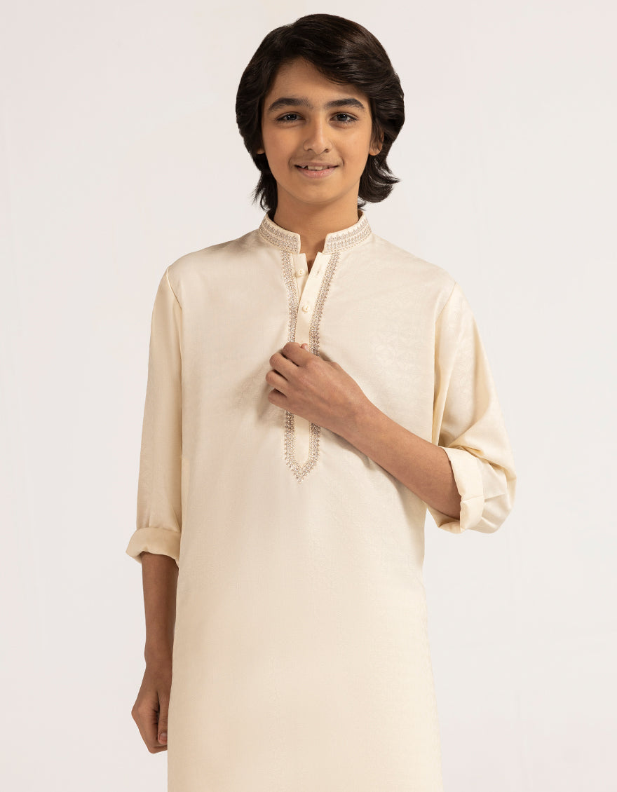 CREAM FORMAL KURTA