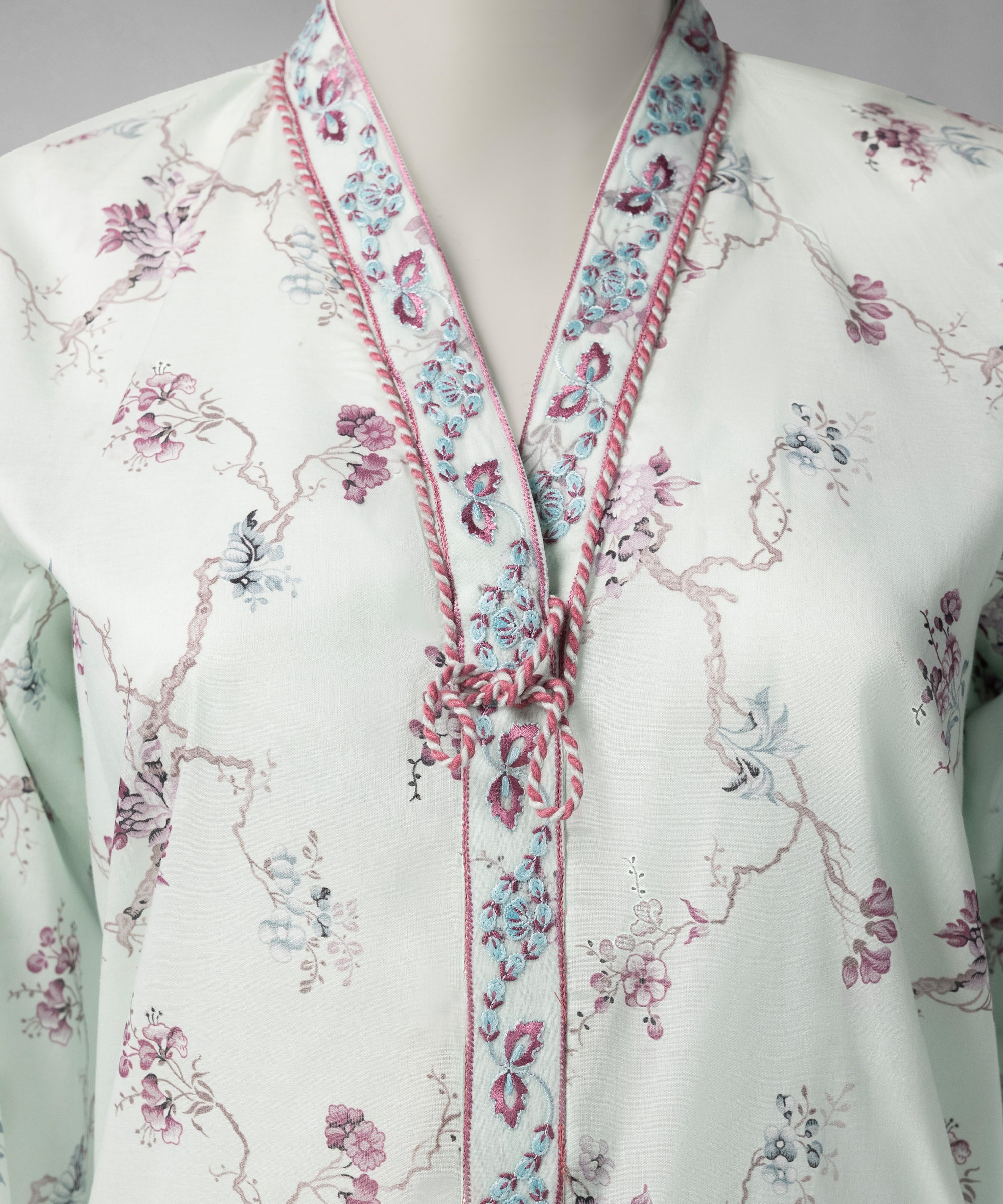 Multicolor Lawn Embroidered Unstitched 2Pc