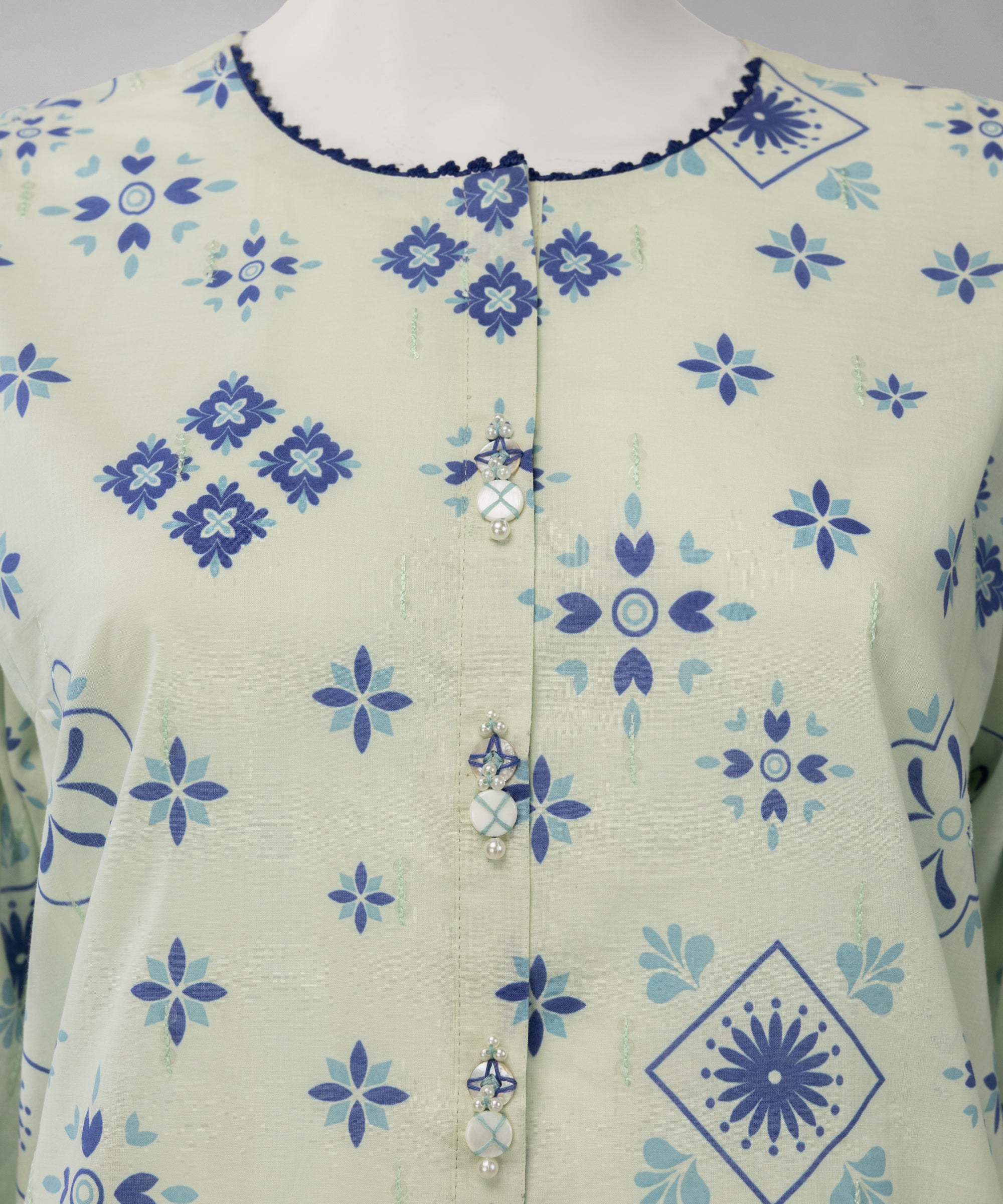 Multicolor Lawn Embroidered Unstitched 2Pc