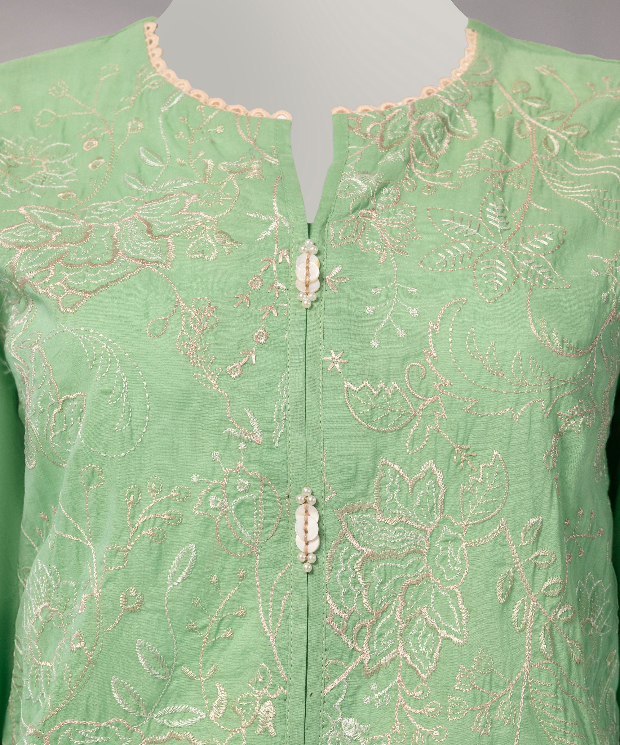 Green Lawn Embroidered Unstitched 2Pc