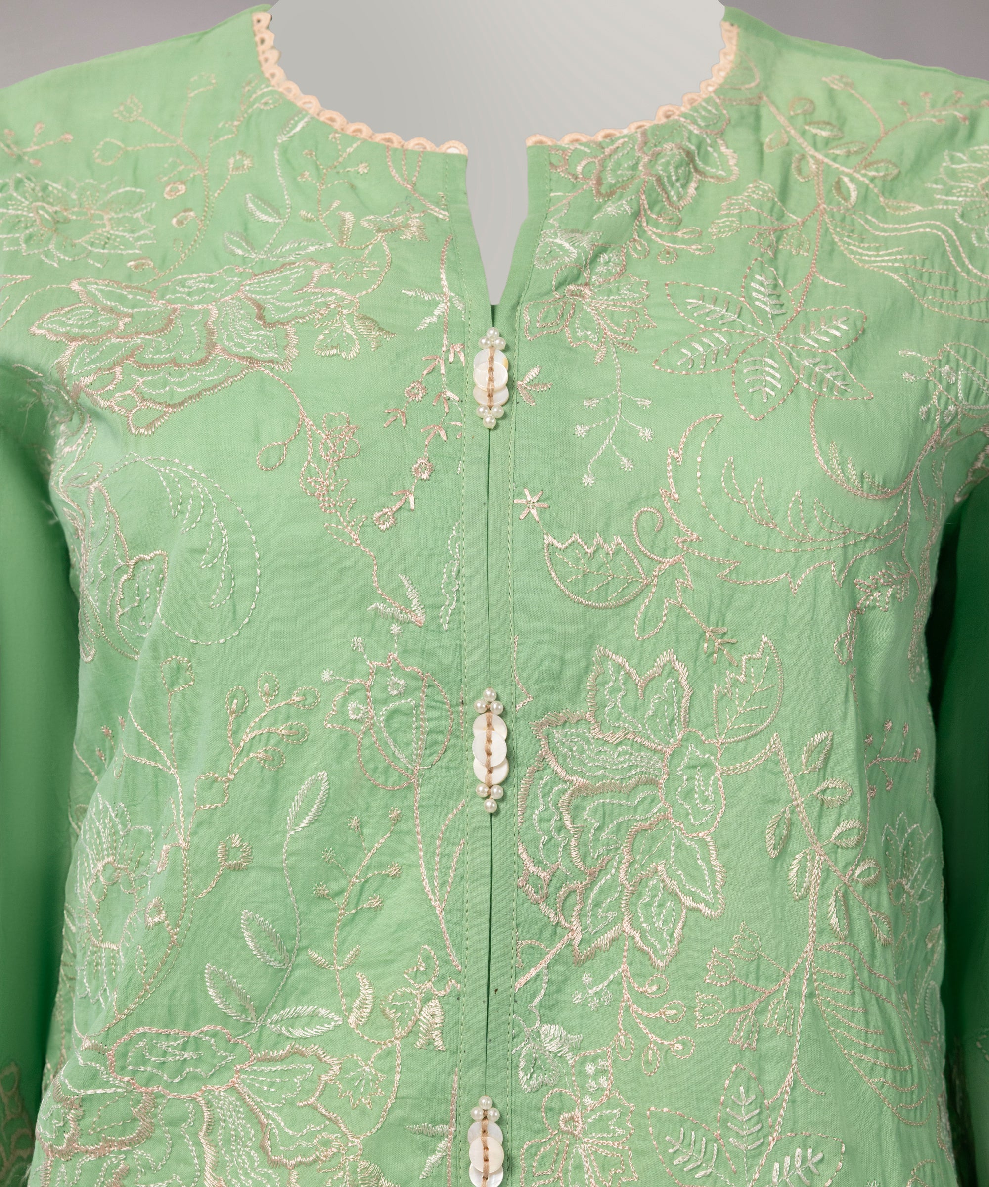 Green Lawn Embroidered Unstitched 2Pc