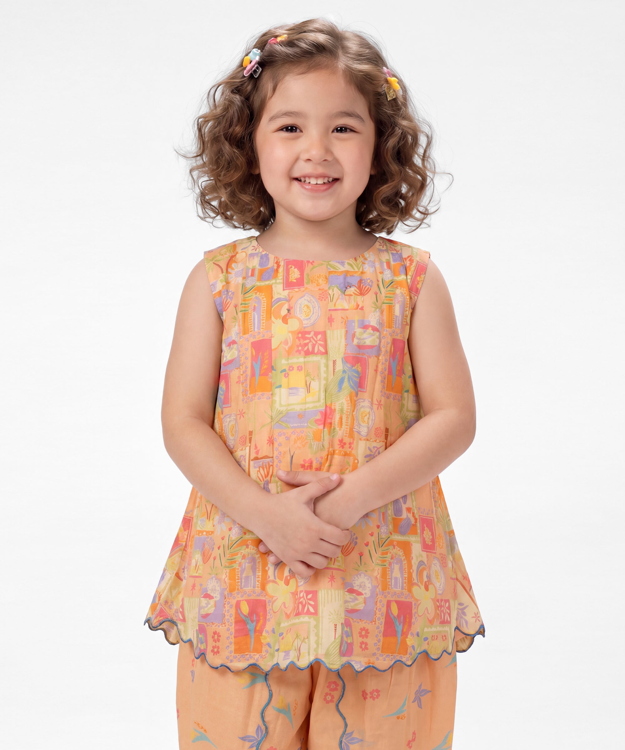 Multicolor Lawn Digital Printed Stitched 2Pc