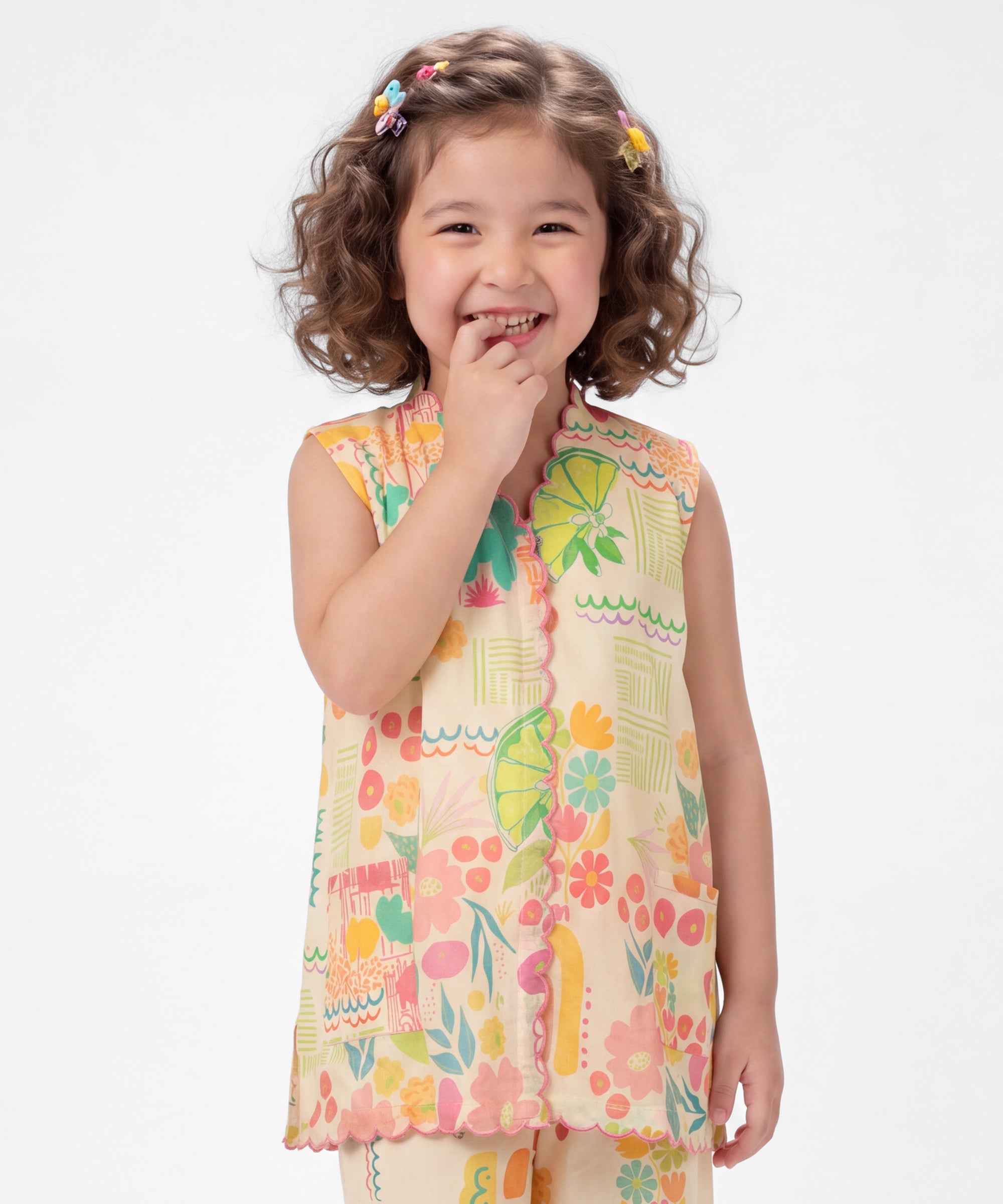 Multicolor Lawn Digital Printed Stitched 2Pc
