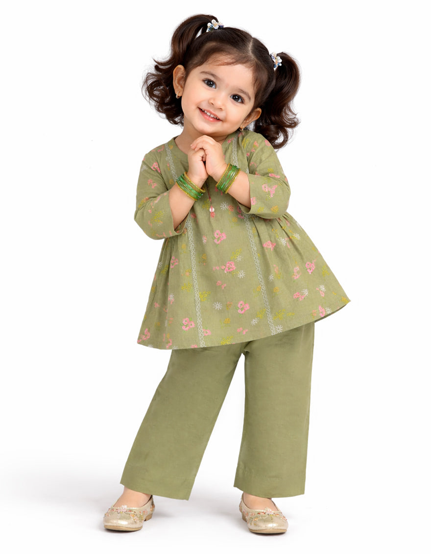 GREEN LAWN SCHIFFLI STITCHED 2PC