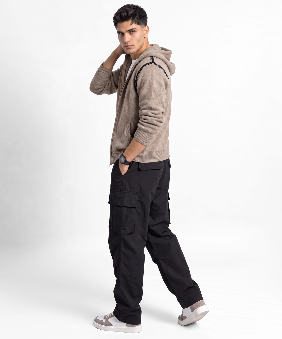 Beirut Beg Mock Neck Sweater - full body view