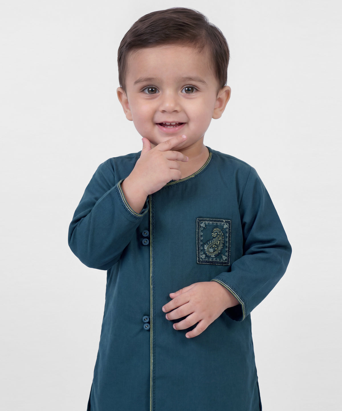 Teal Formal Kameez Shalwar