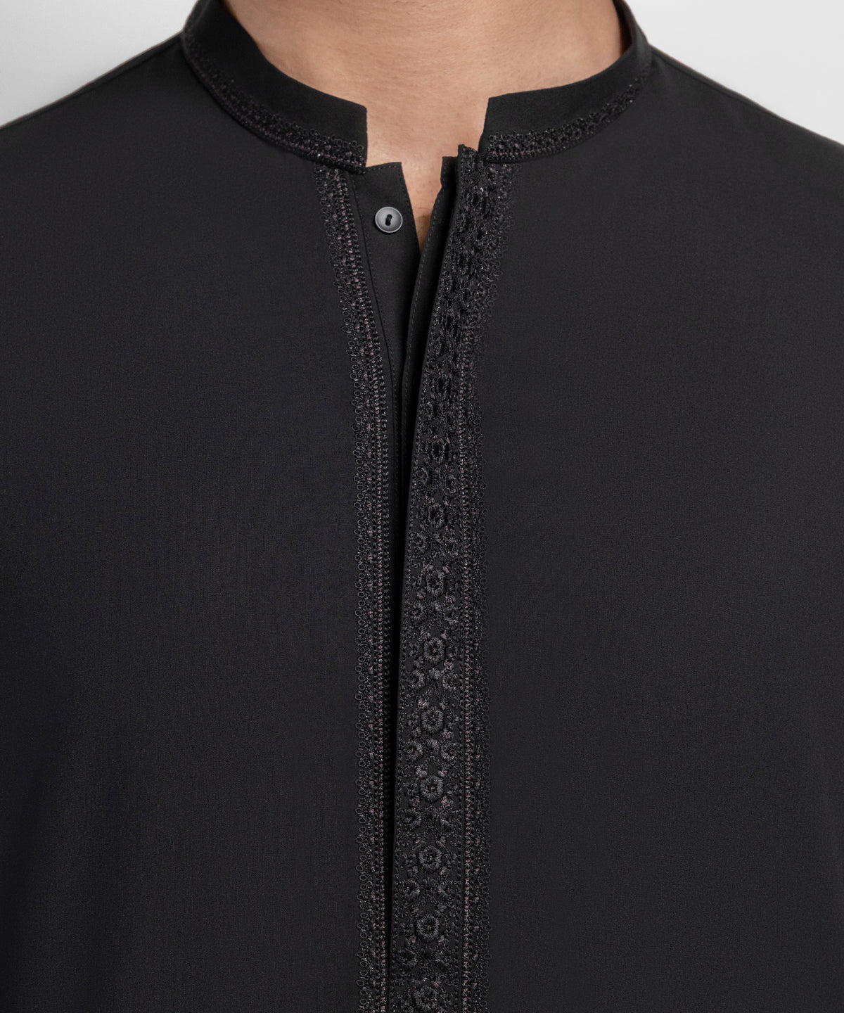 Black Formal Kurta Trousers