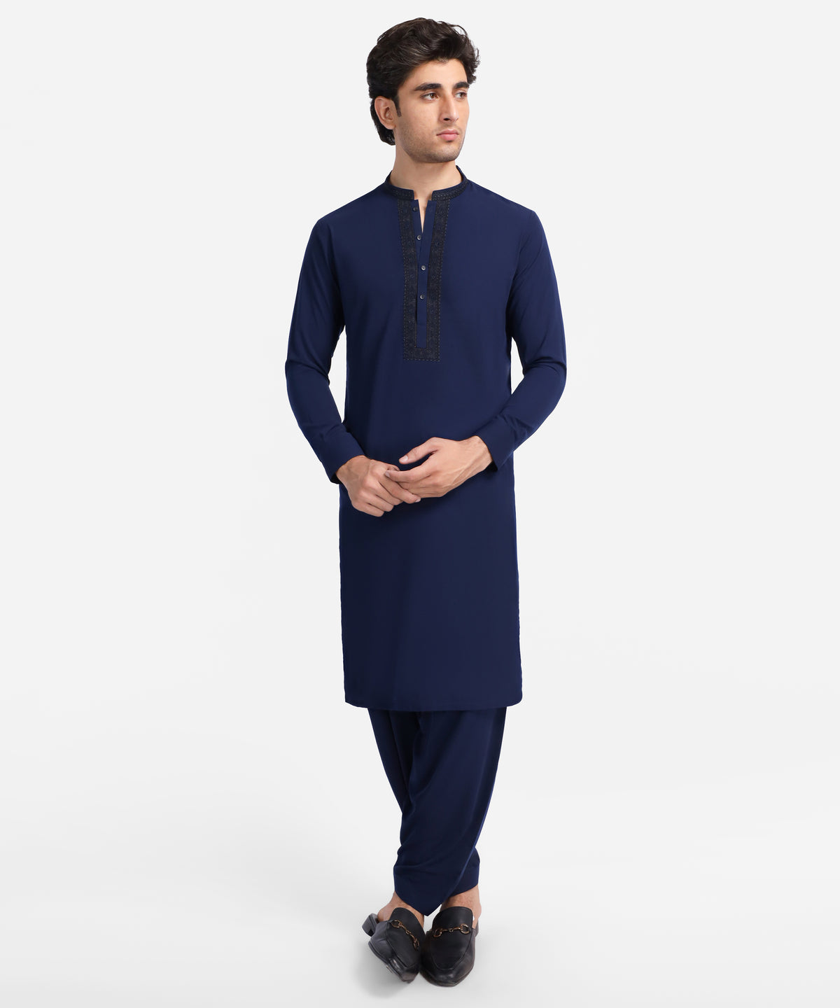 Midnight Blue Formal Georgette Kameez Shalwar