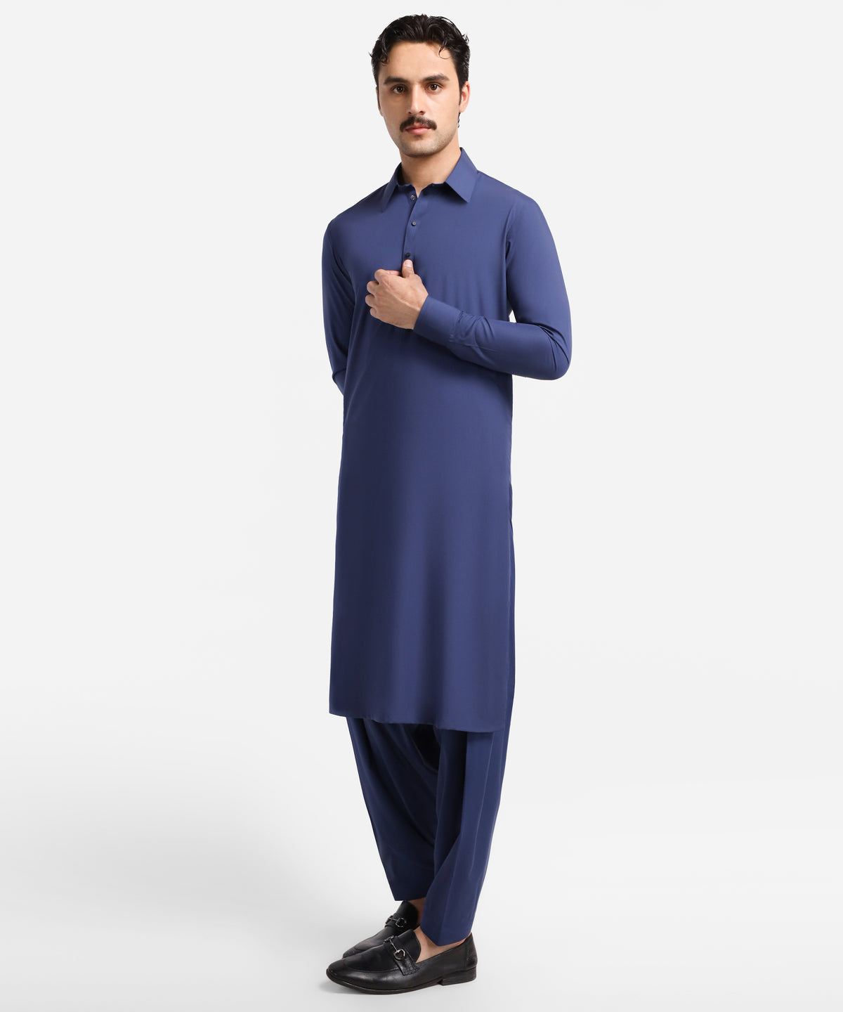 Blue Casual Kameez Shalwar
