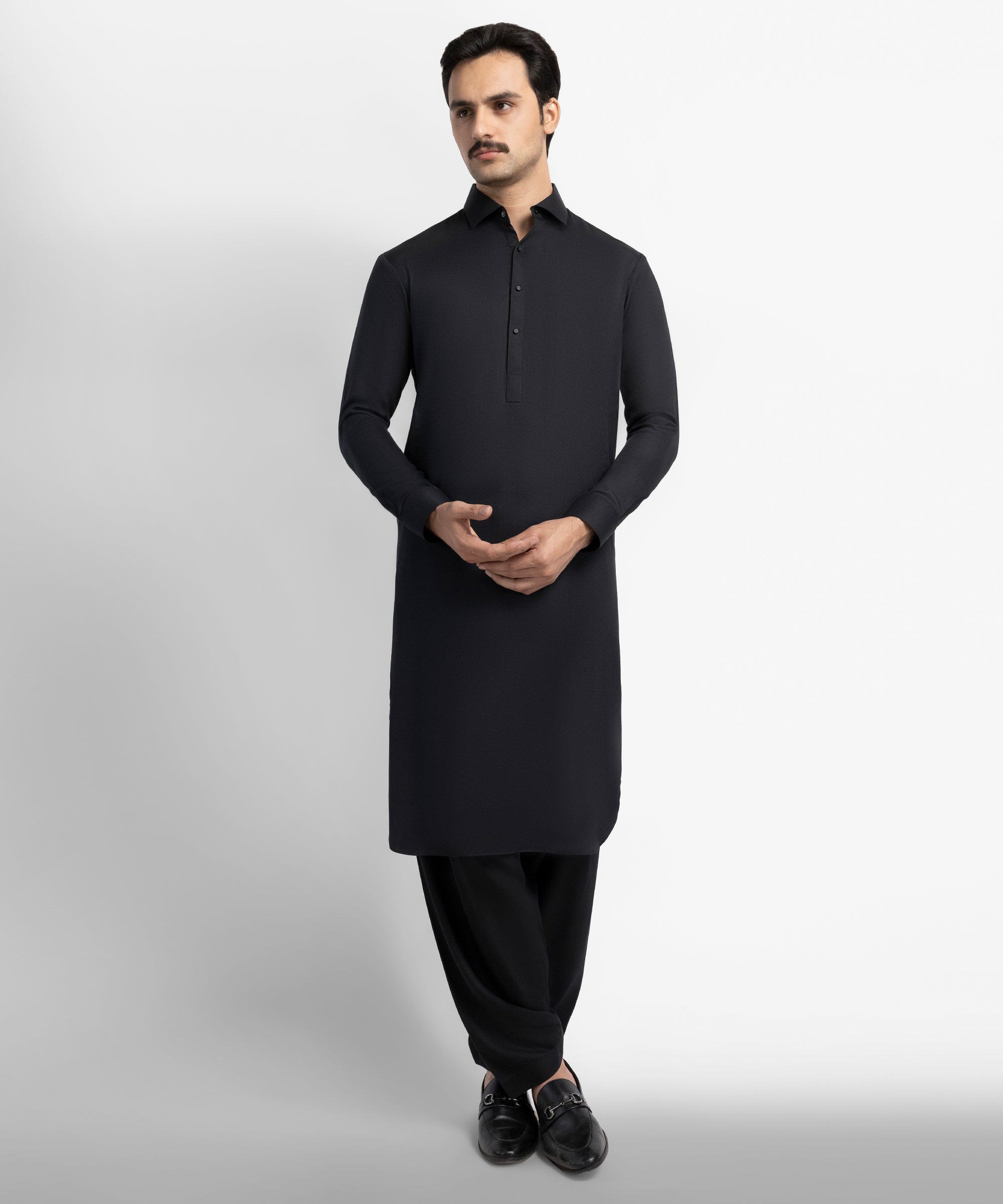 Black Plain Kameez Shalwar
