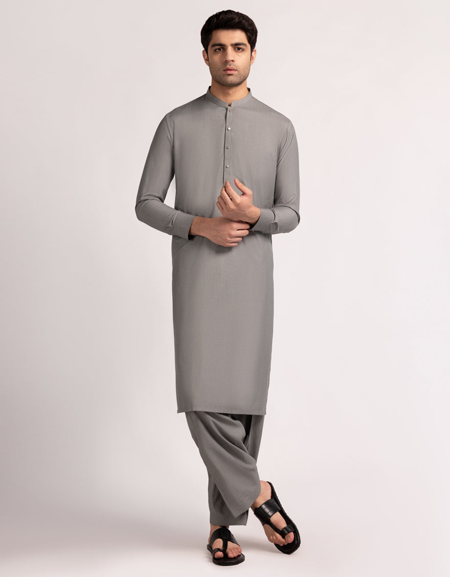 GREY CASUAL KAMEEZ SHALWAR