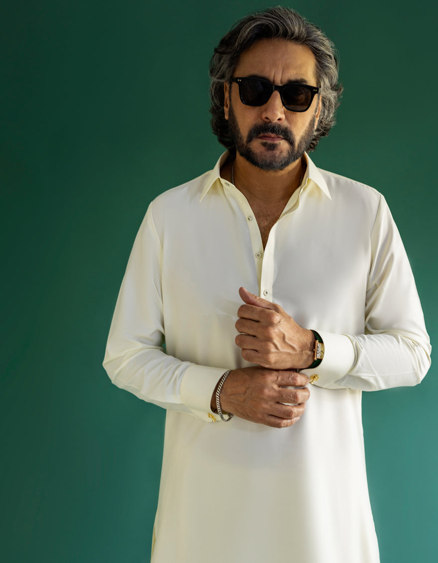 Cream Boski Unstitched Fabric