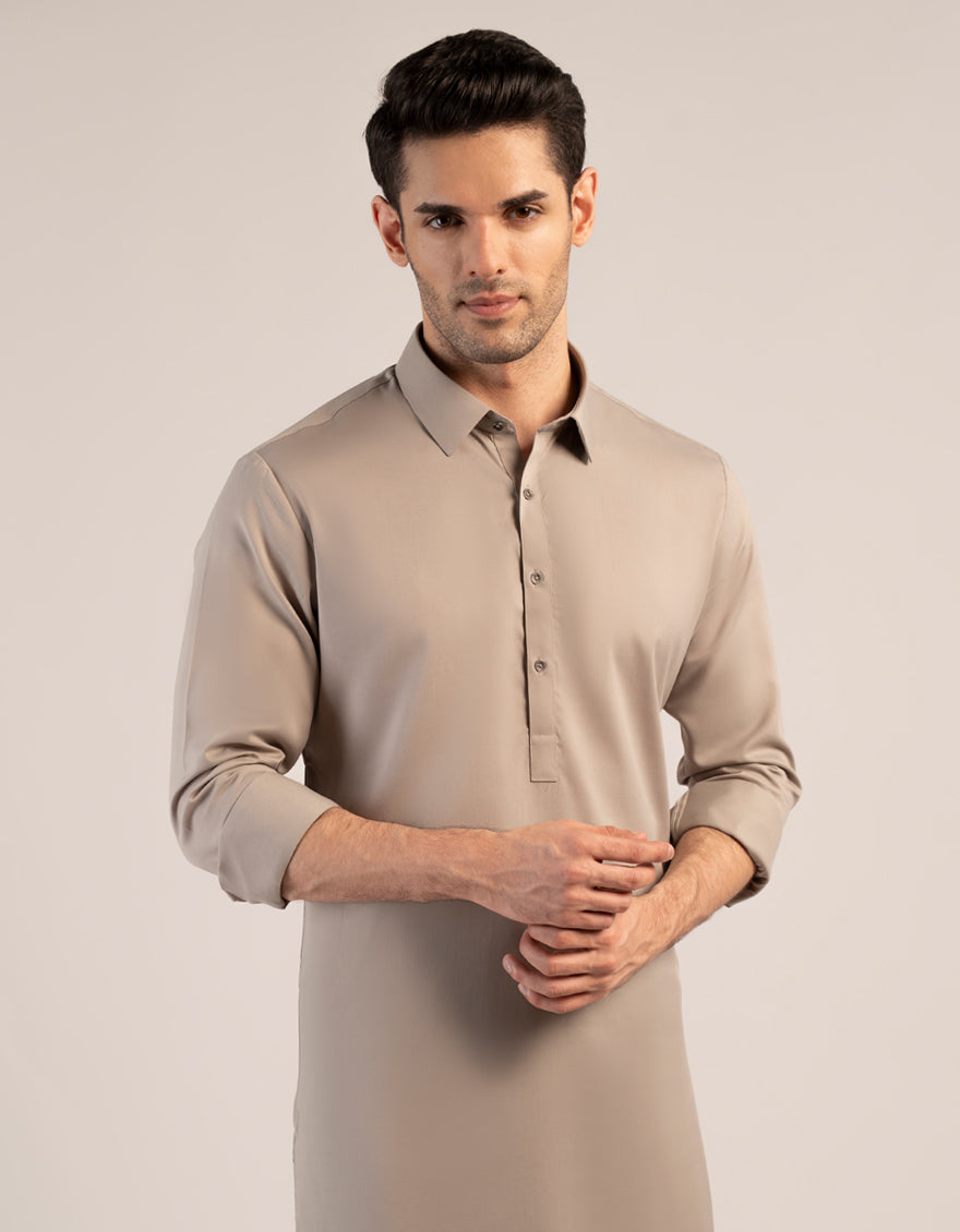 STONE GREY UNSTITCHED FABRIC