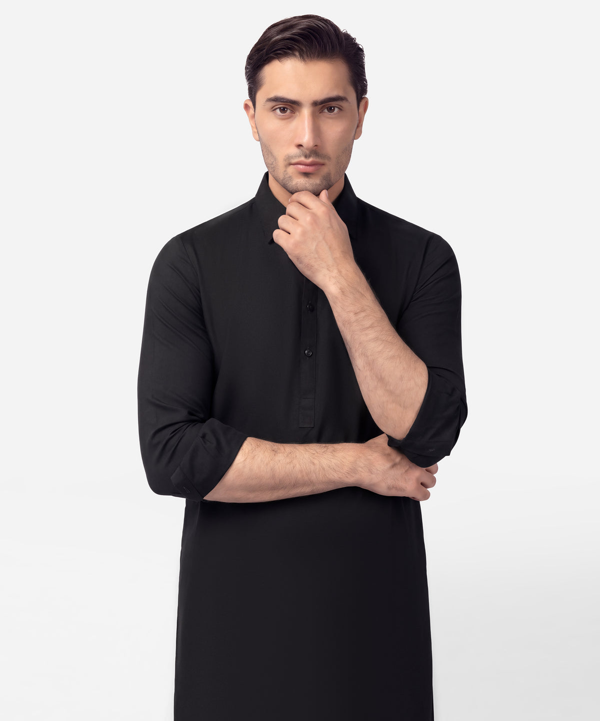 Black Unstitched Fabric