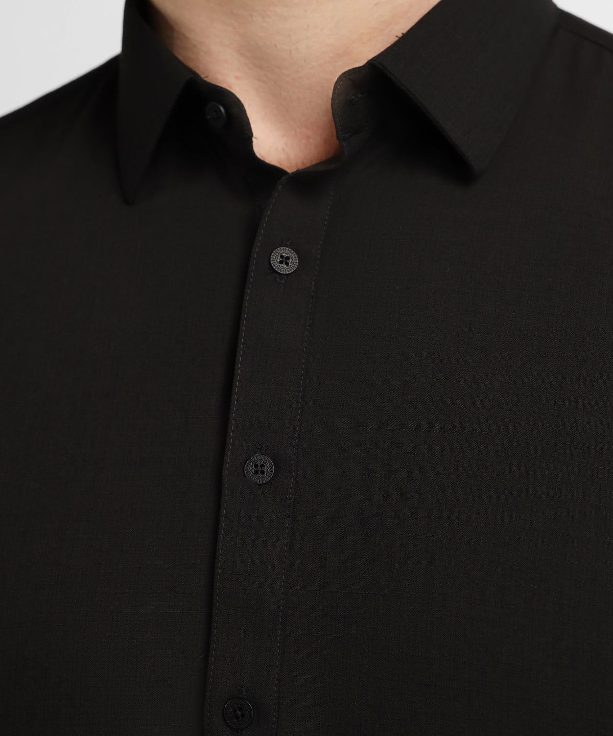 Black Unstitched Fabric