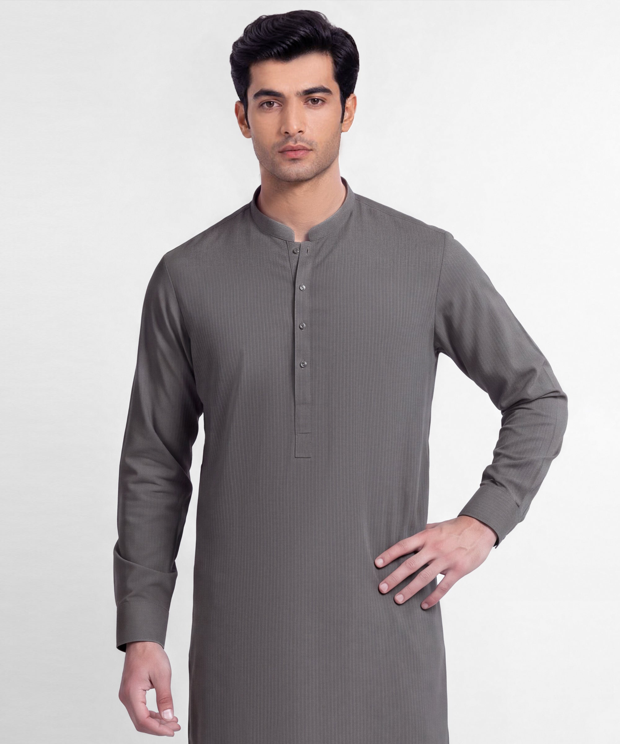 Grey Unstitched Fabric