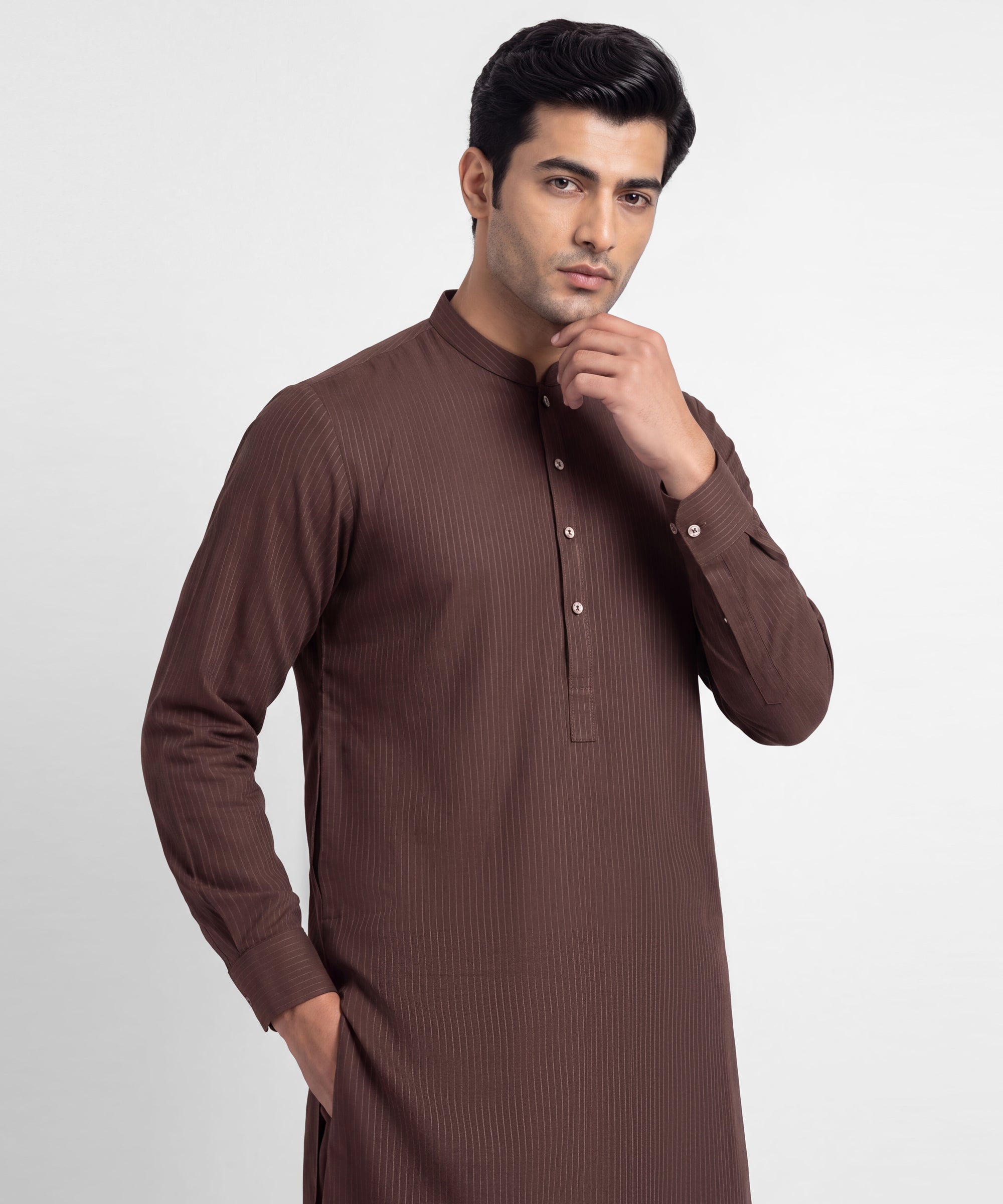 Brown Unstitched Fabric