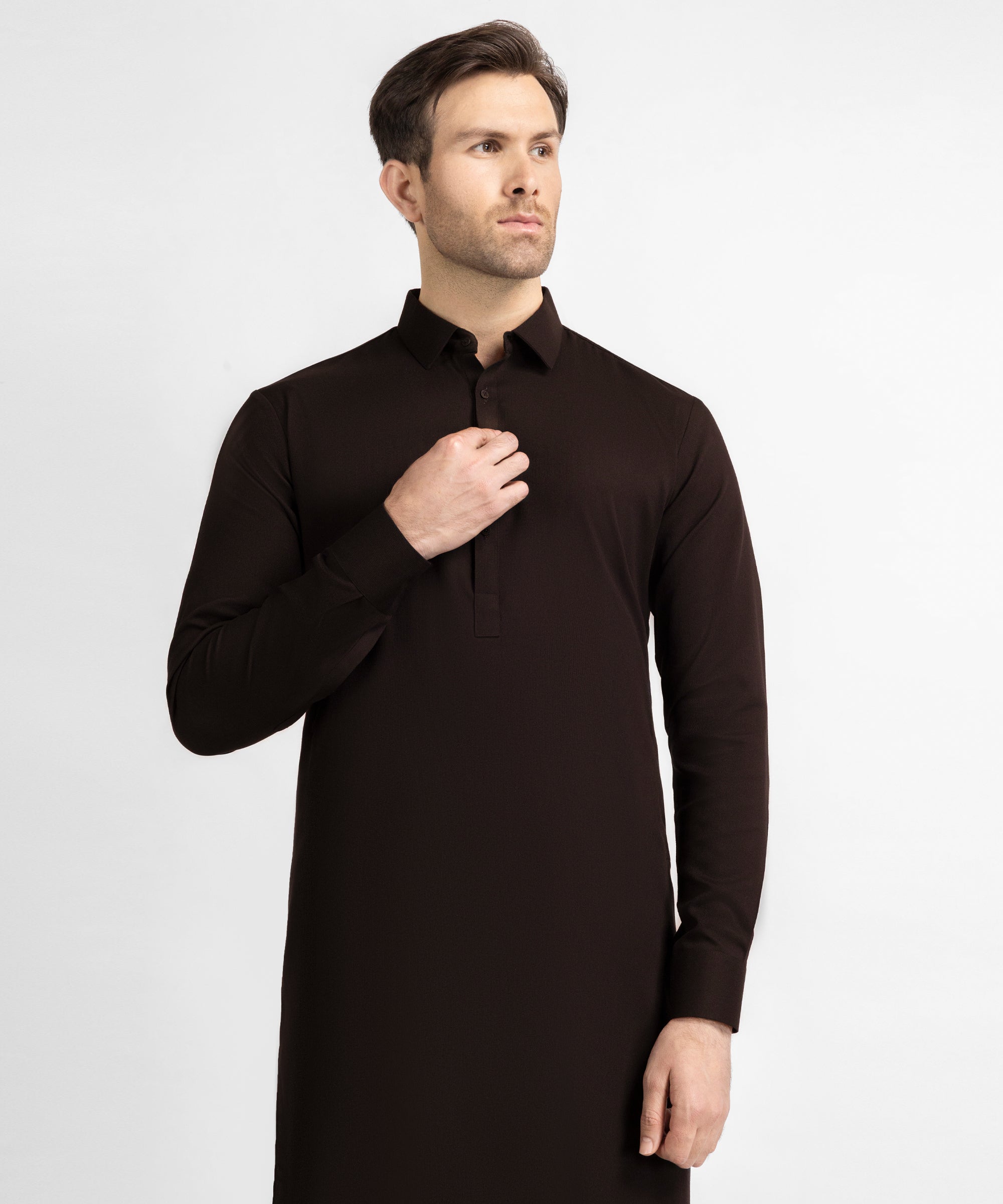 Deep Maroon Unstitched Fabric
