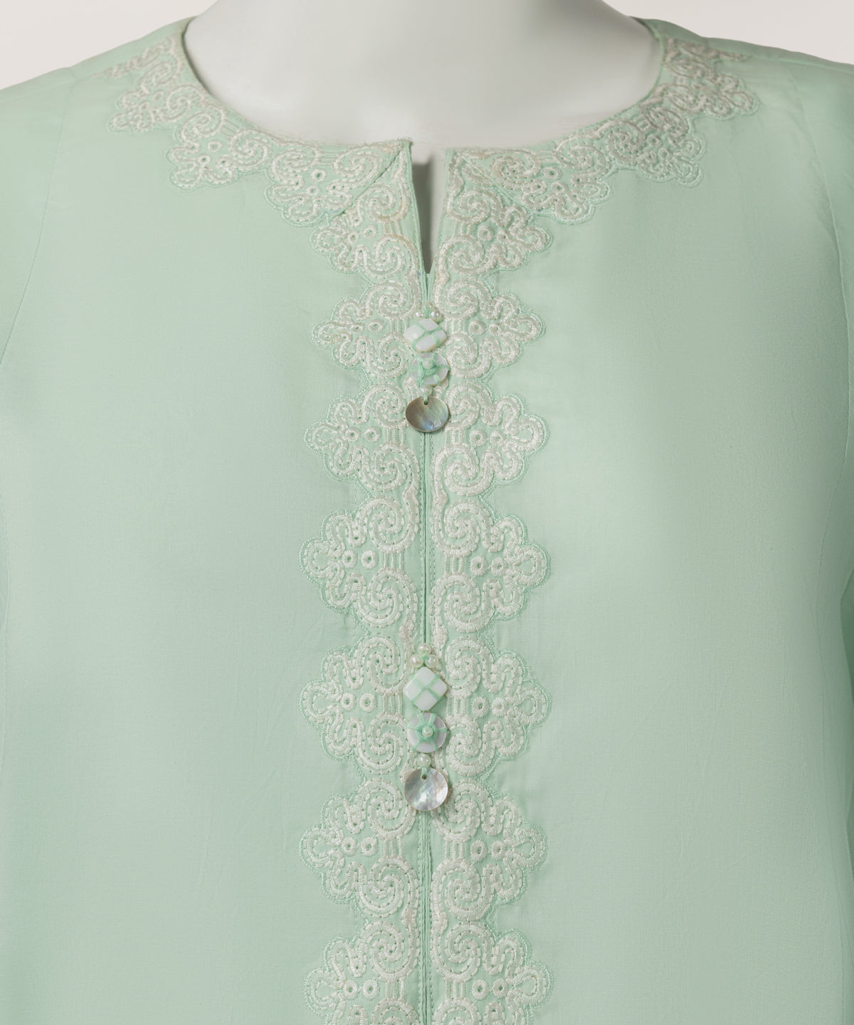 Green Lawn Embroidered Stitched 3Pc