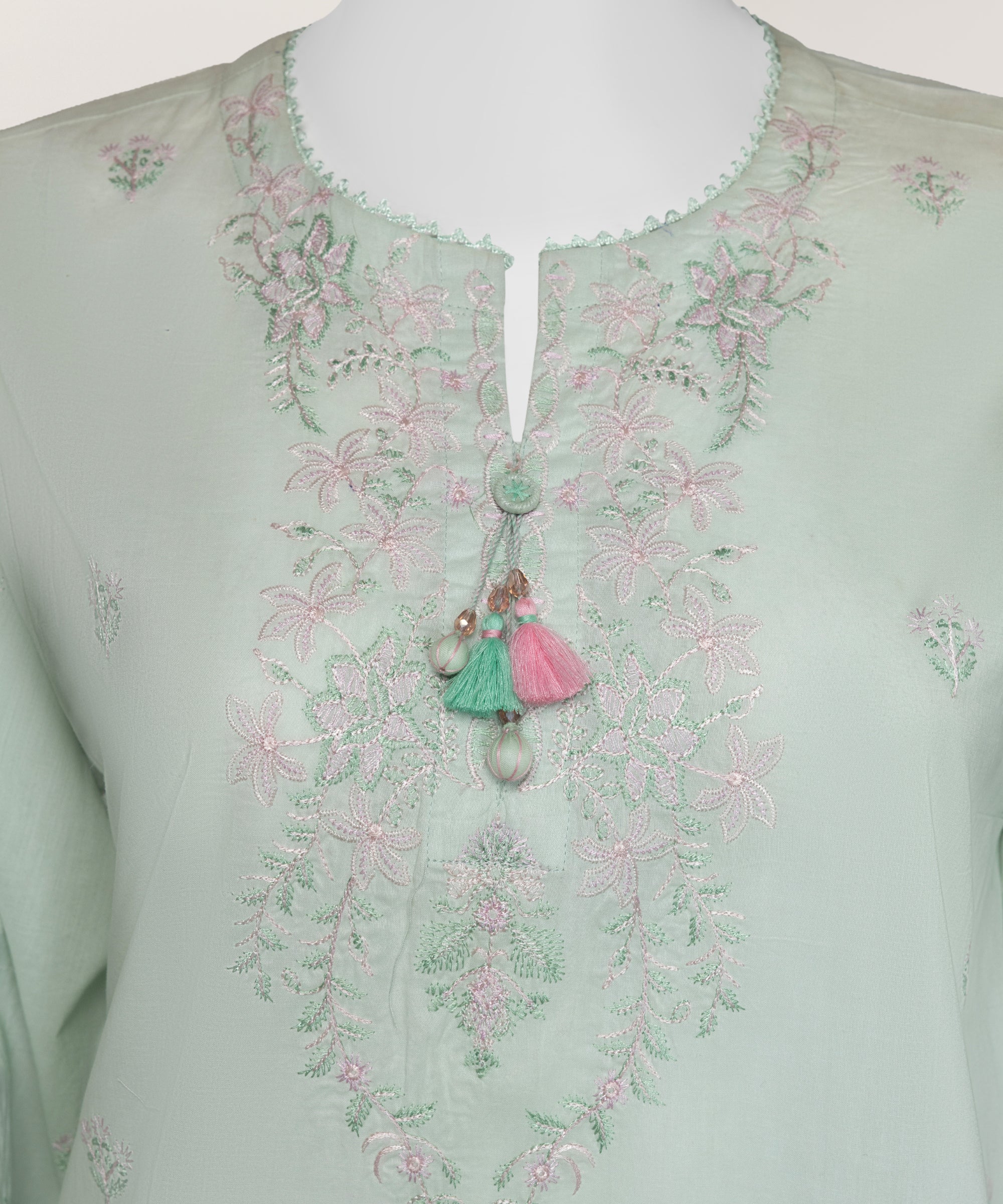 Green Lawn Embroidered Stitched 3Pc