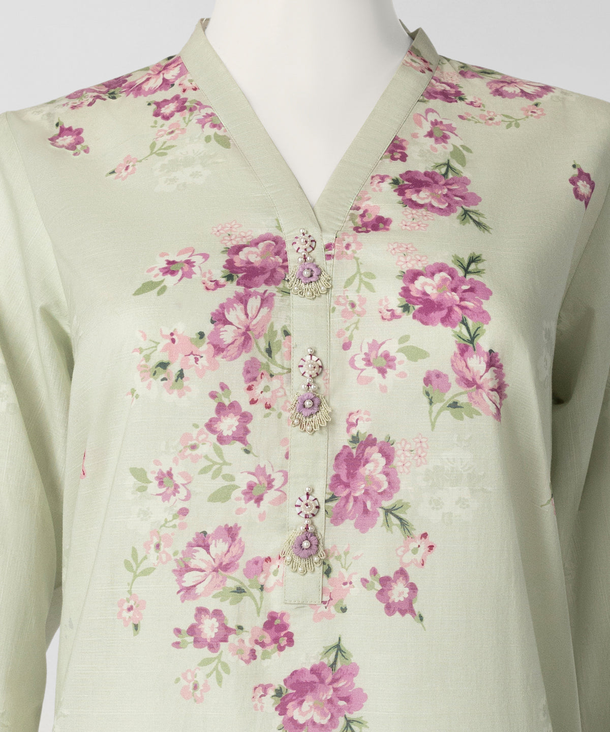 Light Green Lawn Digital Printed Stitched 3Pc