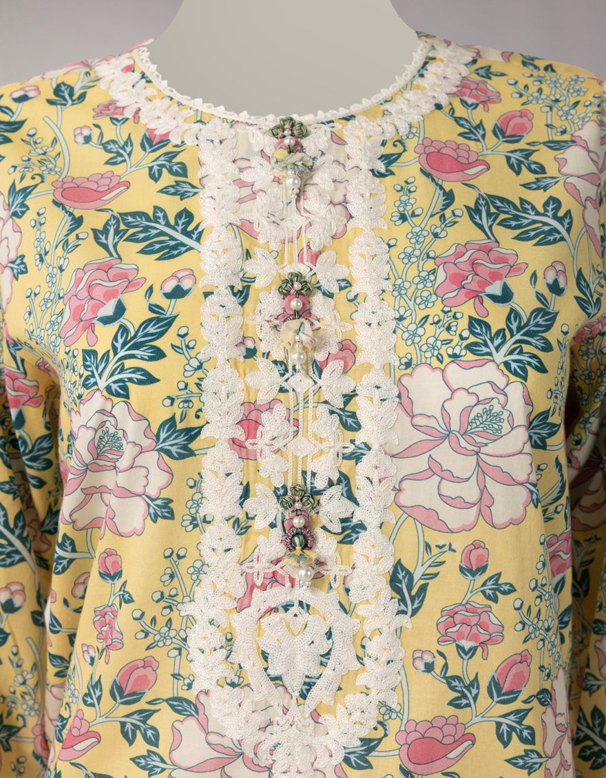 MULTICOLOR LAWN EMBROIDERED UNSTITCHED 3PC