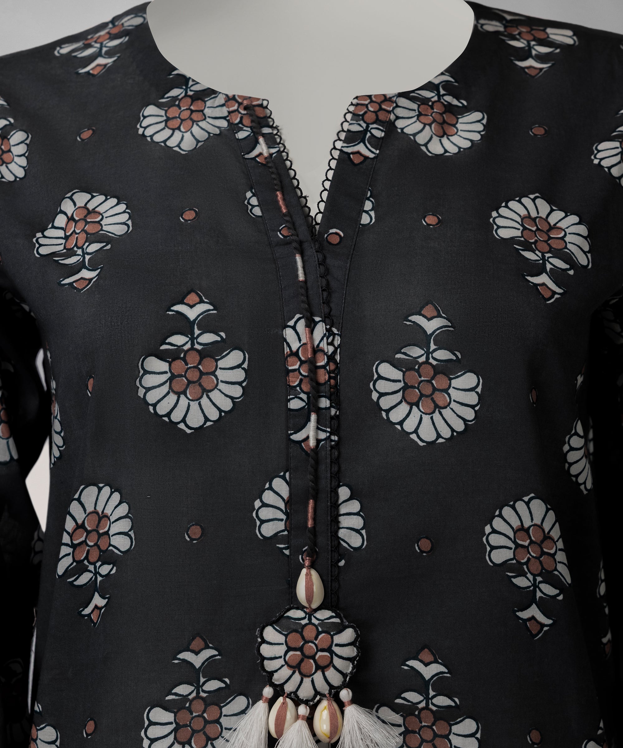 Grey Lawn Printed Unstitched 3Pc