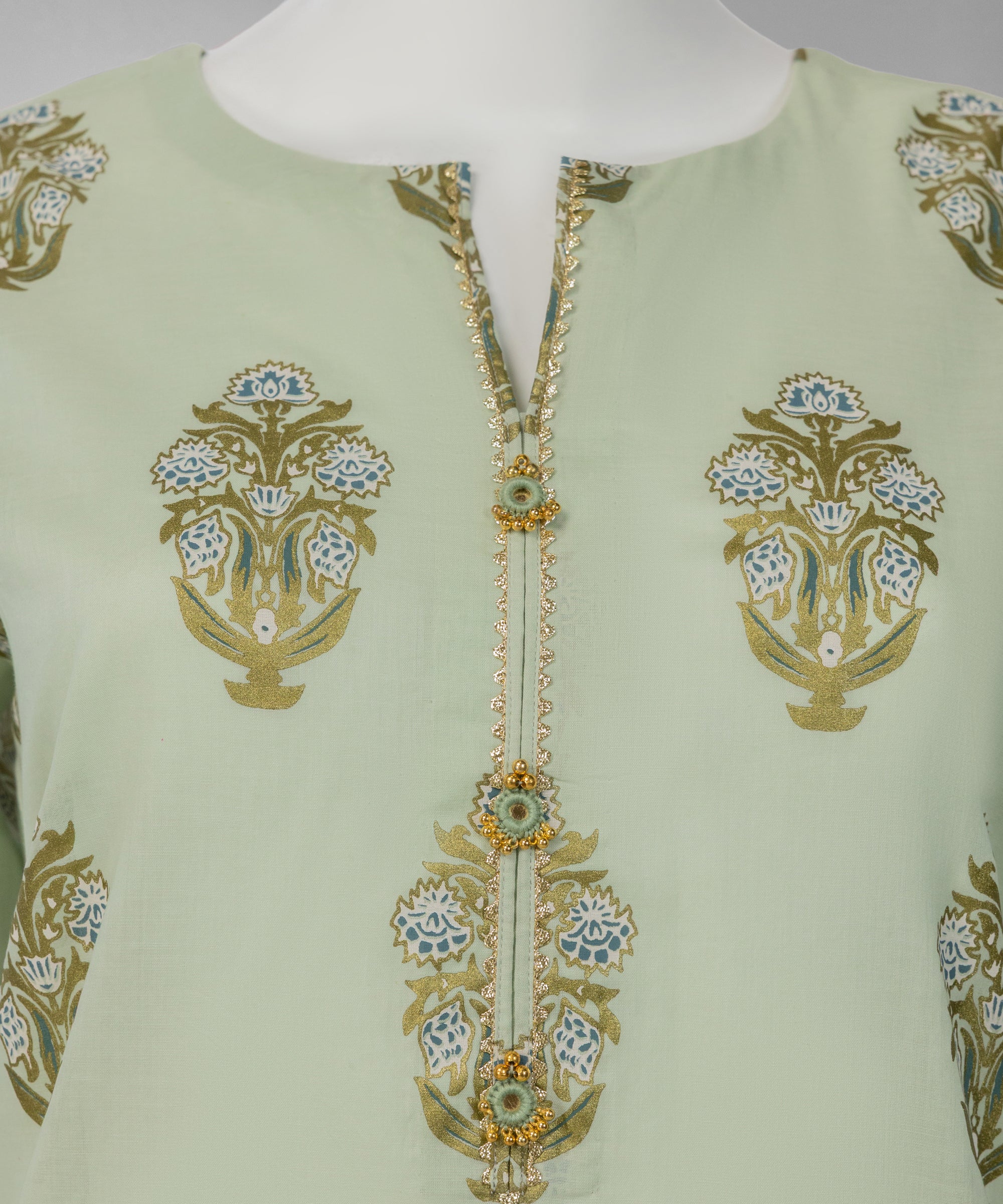 Green Lawn Paste Printed Unstitched 3Pc