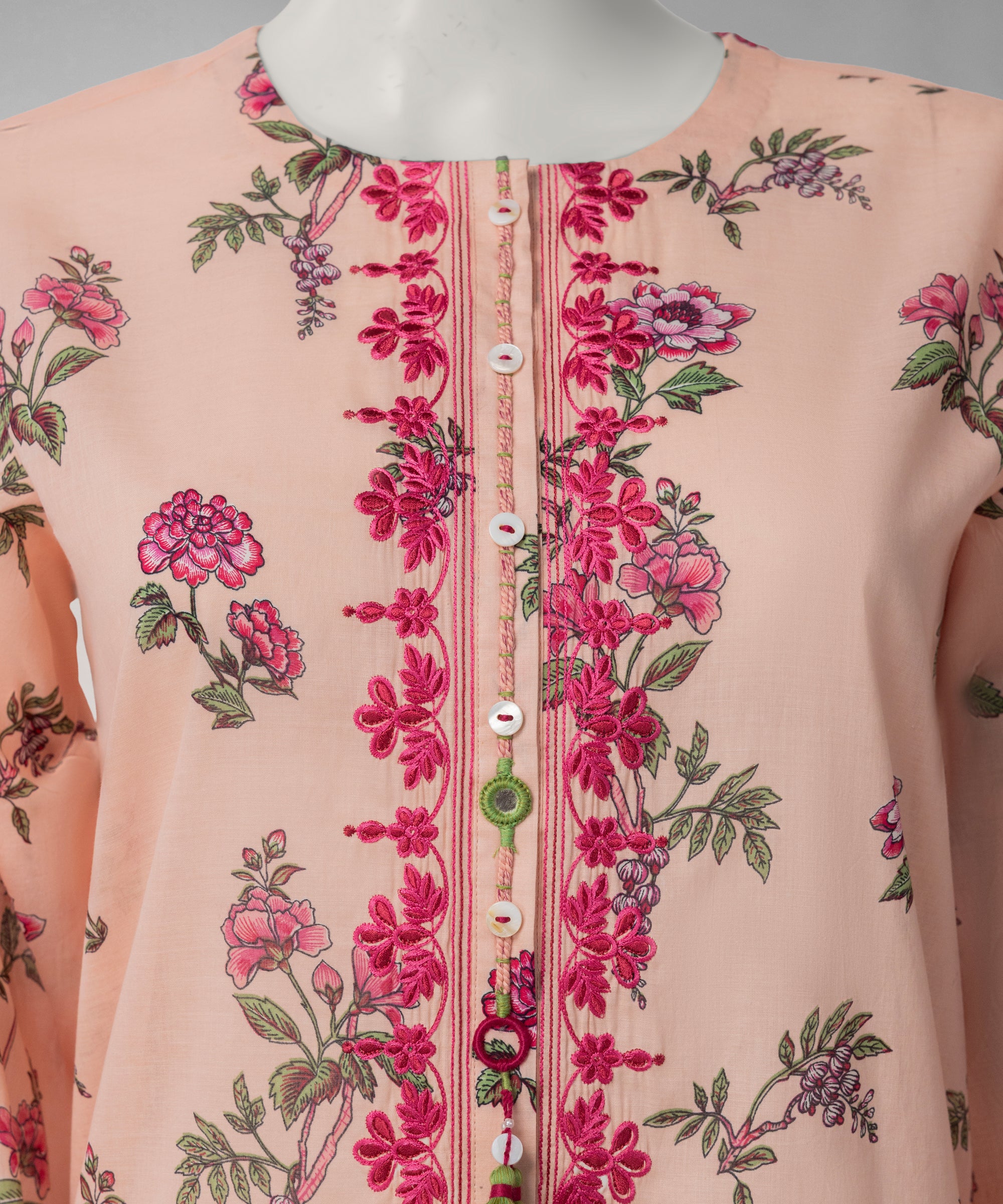 Multicolor Lawn Embroidered Unstitched 3Pc