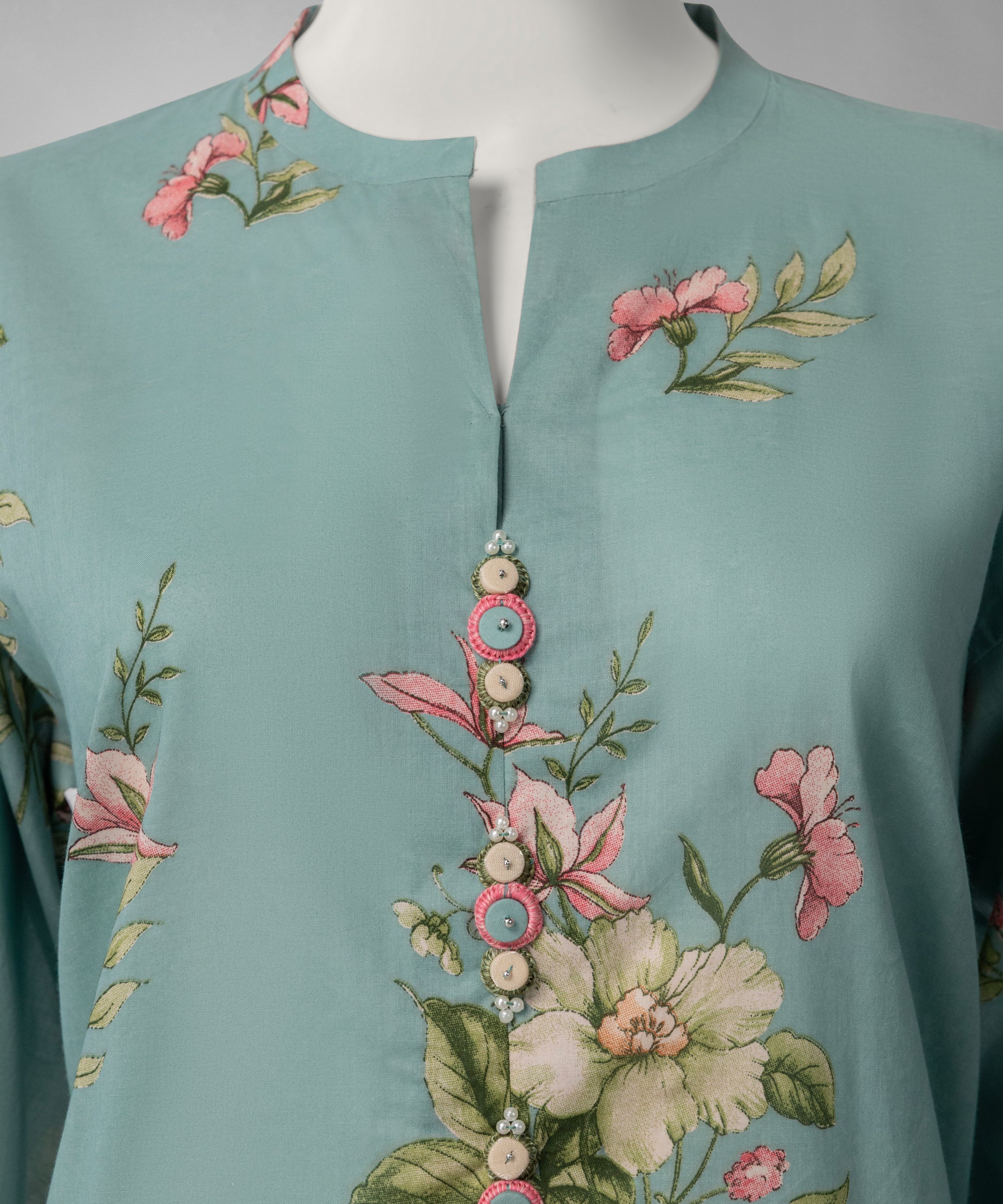 Multicolor Lawn Embroidered Unstitched 3Pc