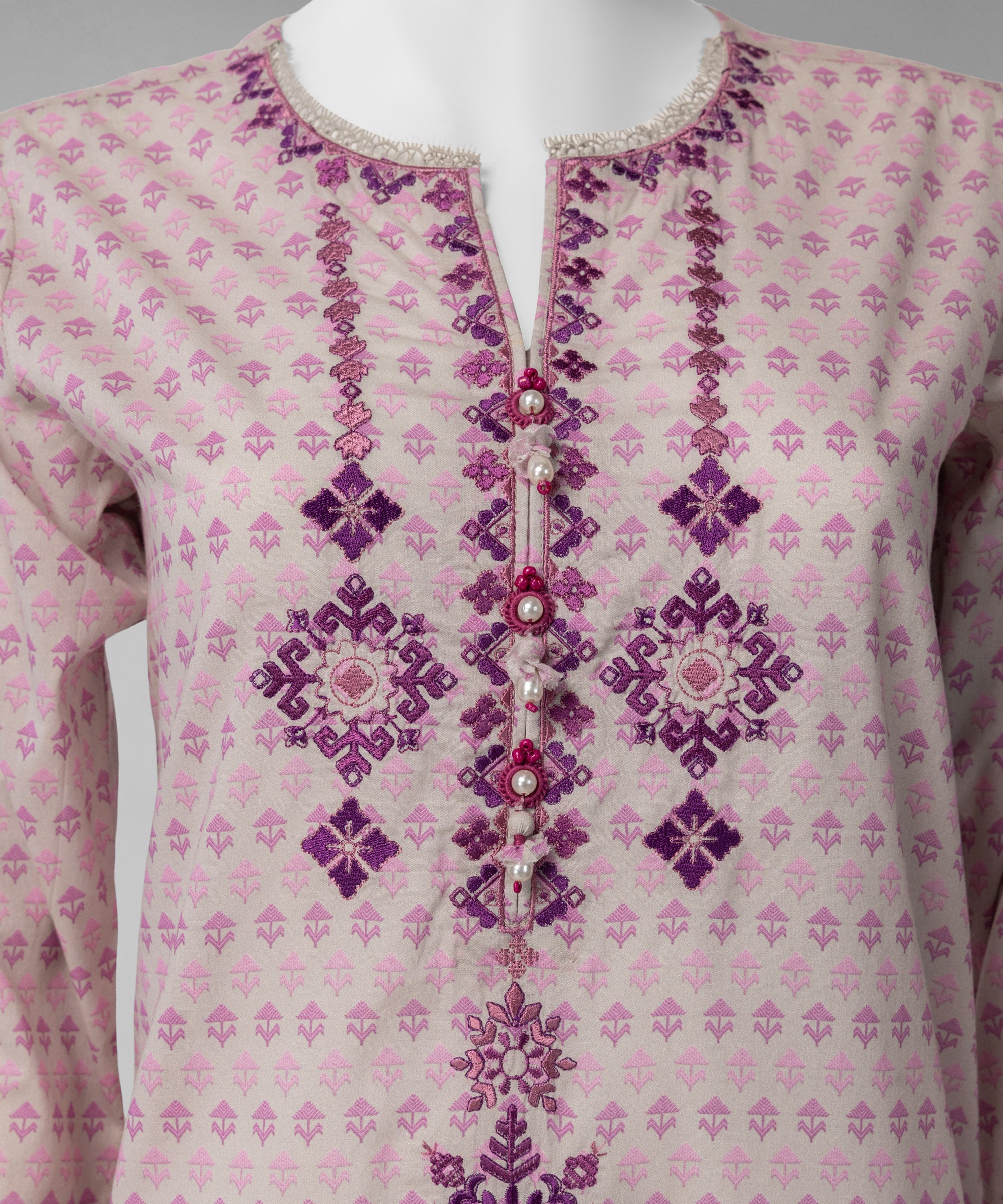 Multicolor Lawn Embroidered Unstitched 3Pc