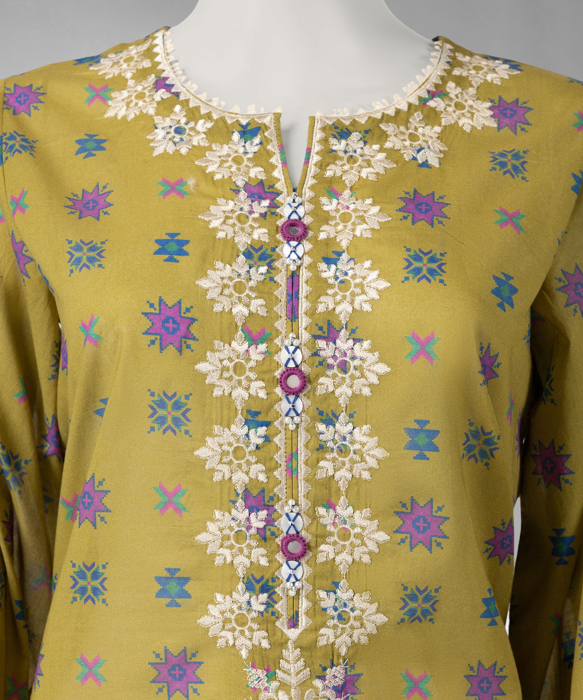 Multicolor Lawn Embroidered Unstitched 3PC