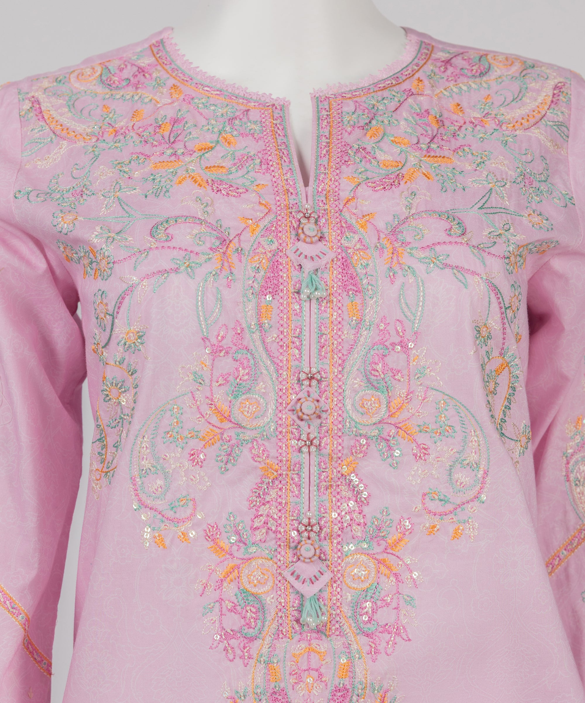 Pink Lawn Embroidered 3Pc