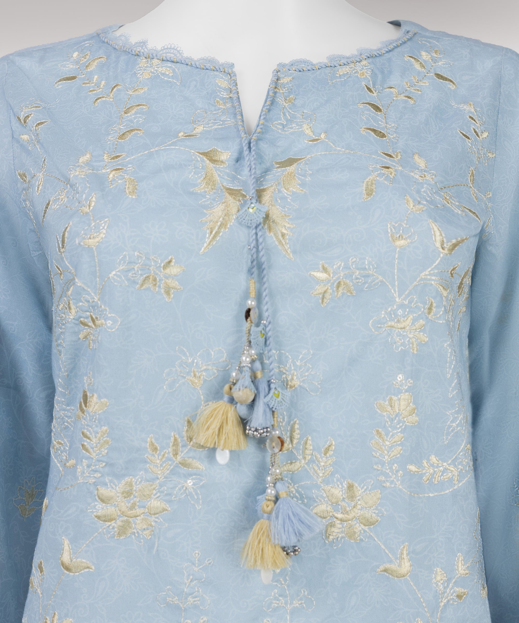 Blue Lawn Embroidered Unstitched 3Pc
